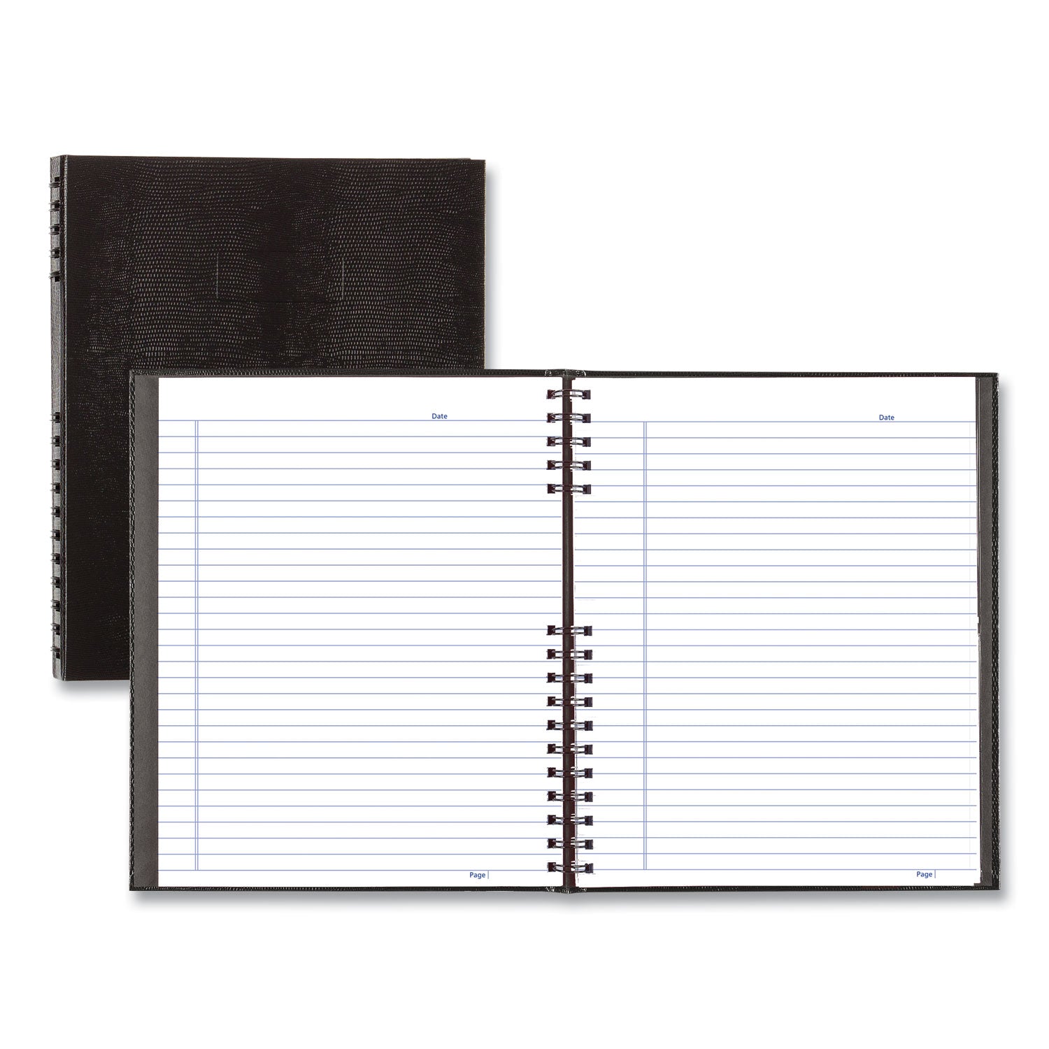 Blueline® NotePro Notebook, 1-Subject, Medium/College Rule, Black Cover, (100) 11 x 8.5 Sheets