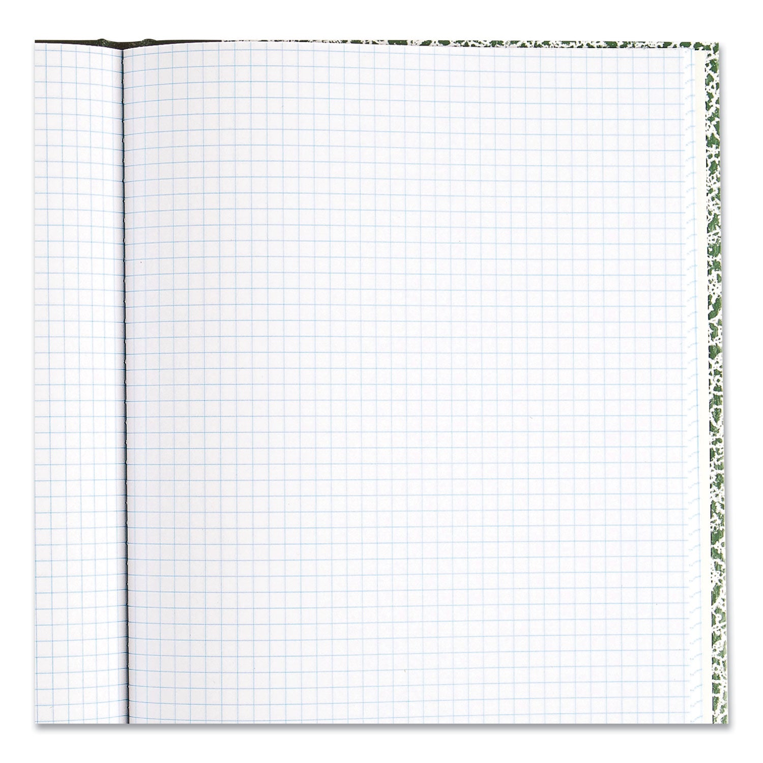 National® Lab Notebook, Quadrille Rule (5 sq/in), Green Marble Cover, (96) 10.13 x 7.88 Sheets