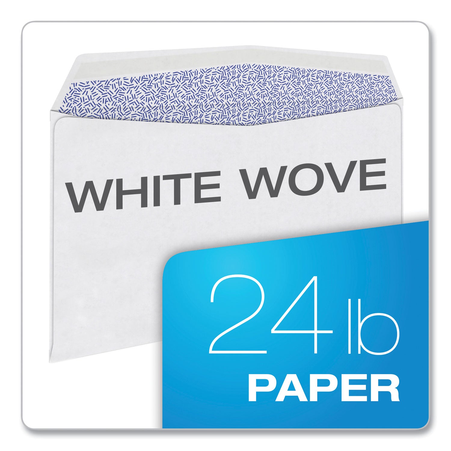 TOPS™ W-2 Laser Double Window Envelope, Commercial Flap, Gummed Closure, 5.63 x 9, White, 24/Pack