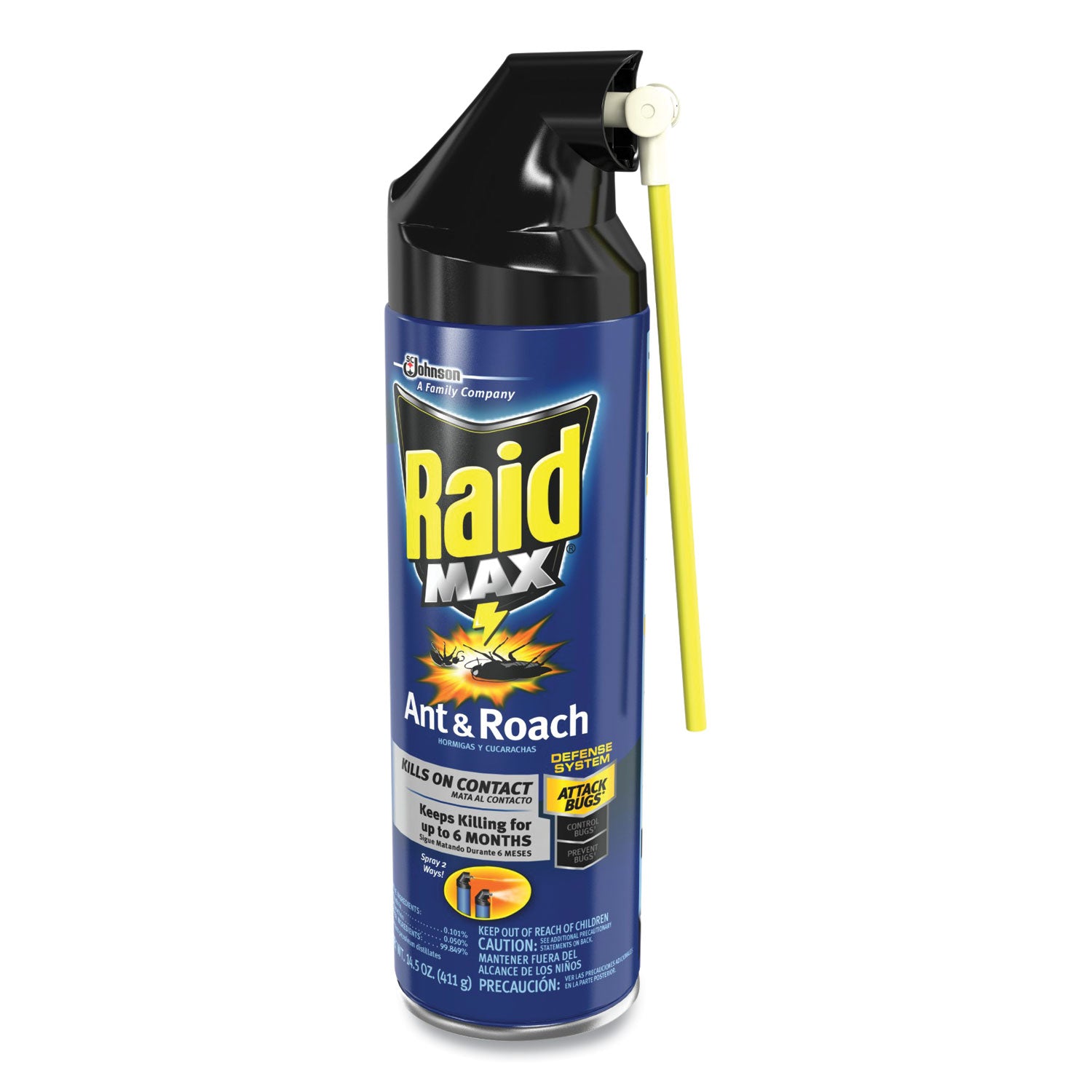 Raid® Ant/Roach Killer, 14.5 oz Aerosol Spray, Unscented