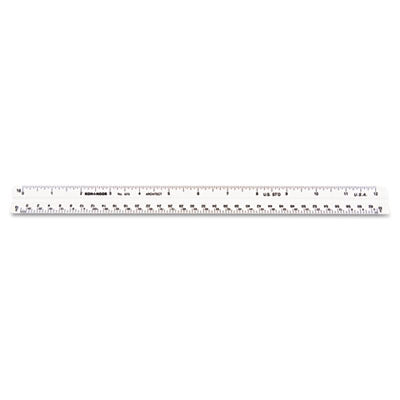 Chartpak® Triangular Scale, Plastic, 12" Long, Architectural, White - Flipcost