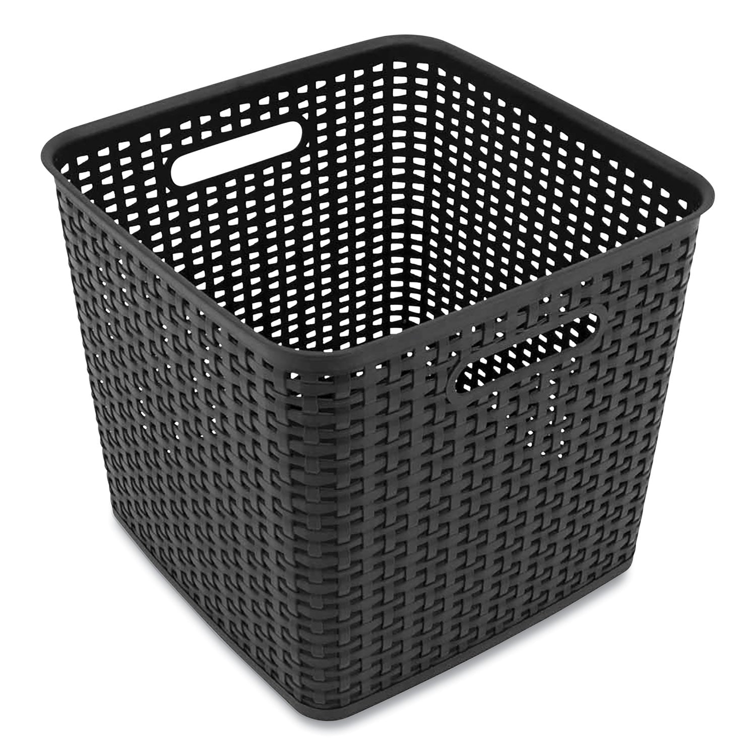 Plastic Weave Bin, Extra Large, 12.6