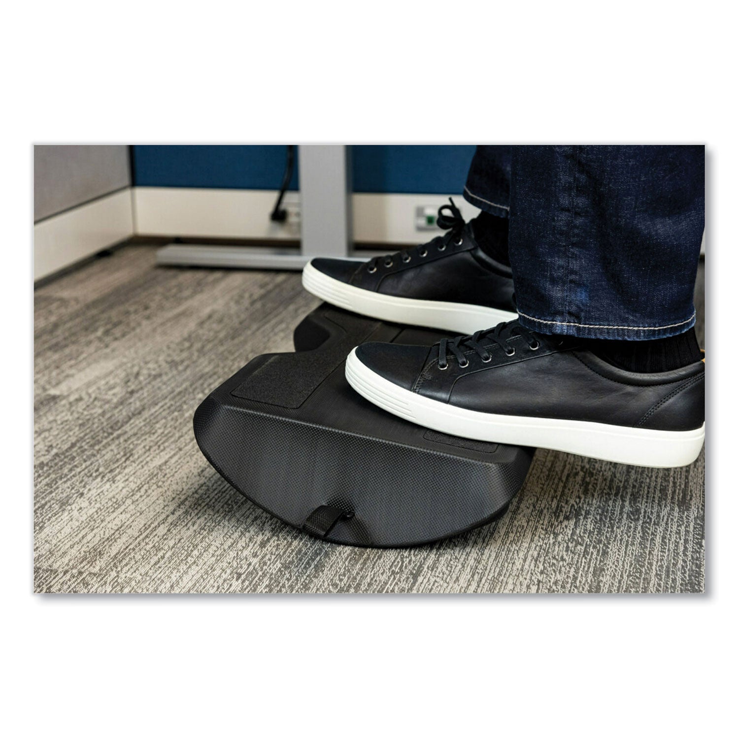 3M™ Foot Rest for Standing Desks, 19.98w x 11.97d x 4.2h, Black