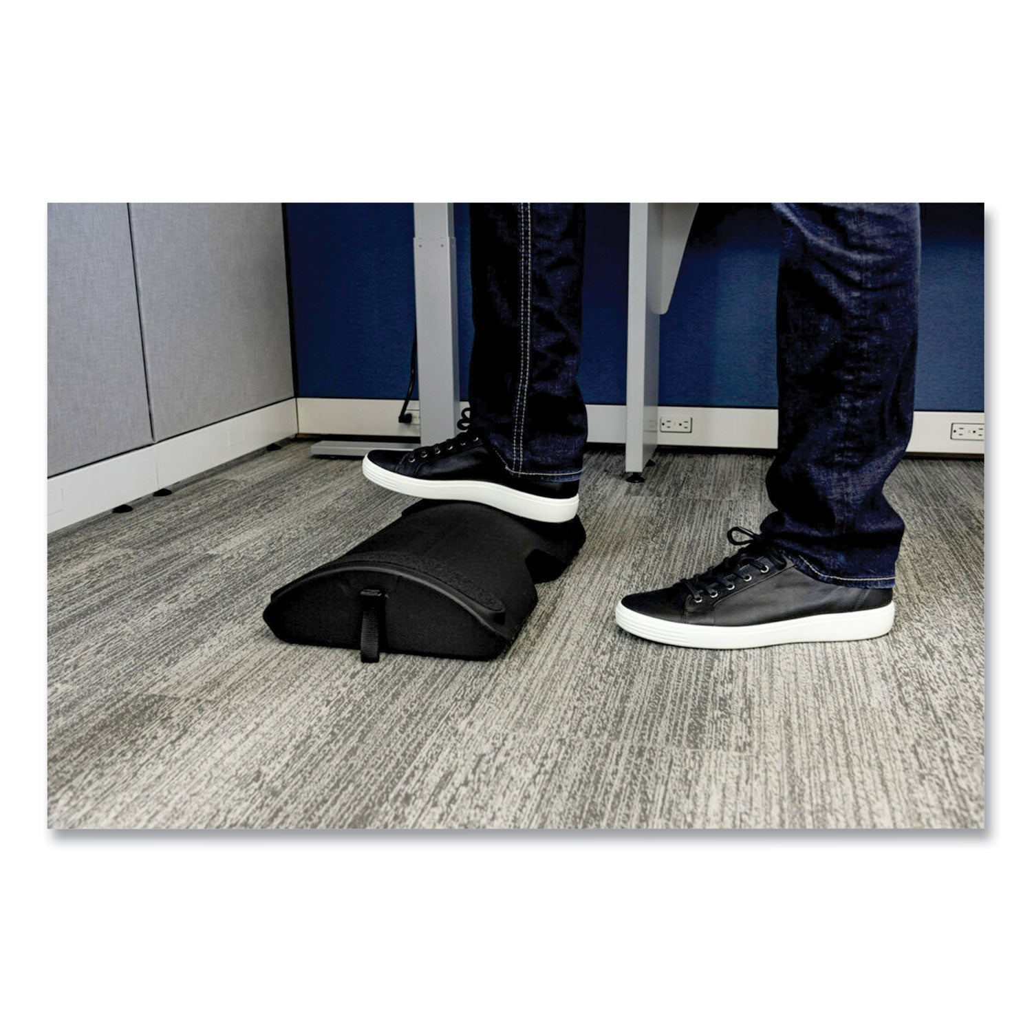 3M™ Foot Rest for Standing Desks, 19.98w x 11.97d x 4.2h, Black