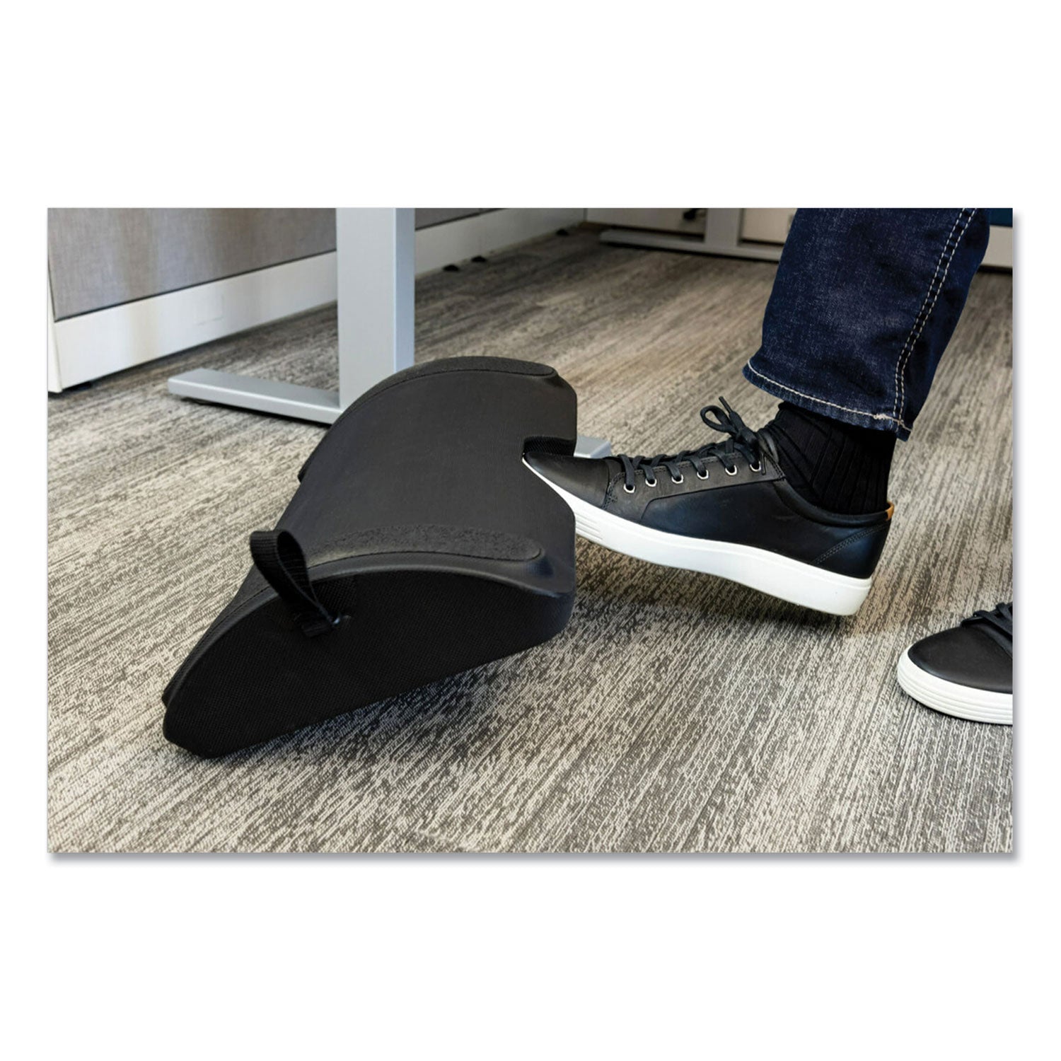 3M™ Foot Rest for Standing Desks, 19.98w x 11.97d x 4.2h, Black