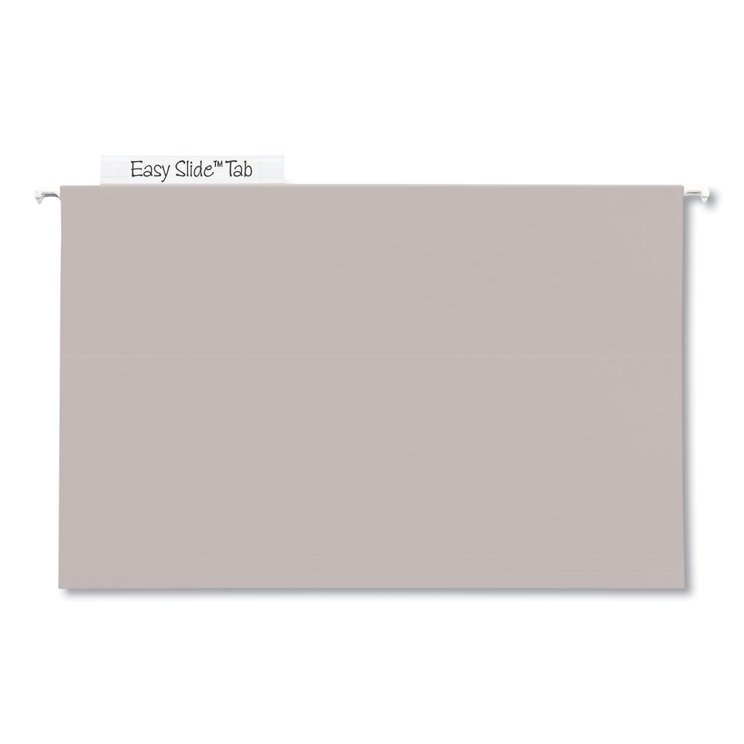 TUFF Extra Capacity Hanging File Folders with Easy Slide Tabs, 4" Capacity, Legal, 1/3-Cut Tabs, Steel Gray, 18/Box