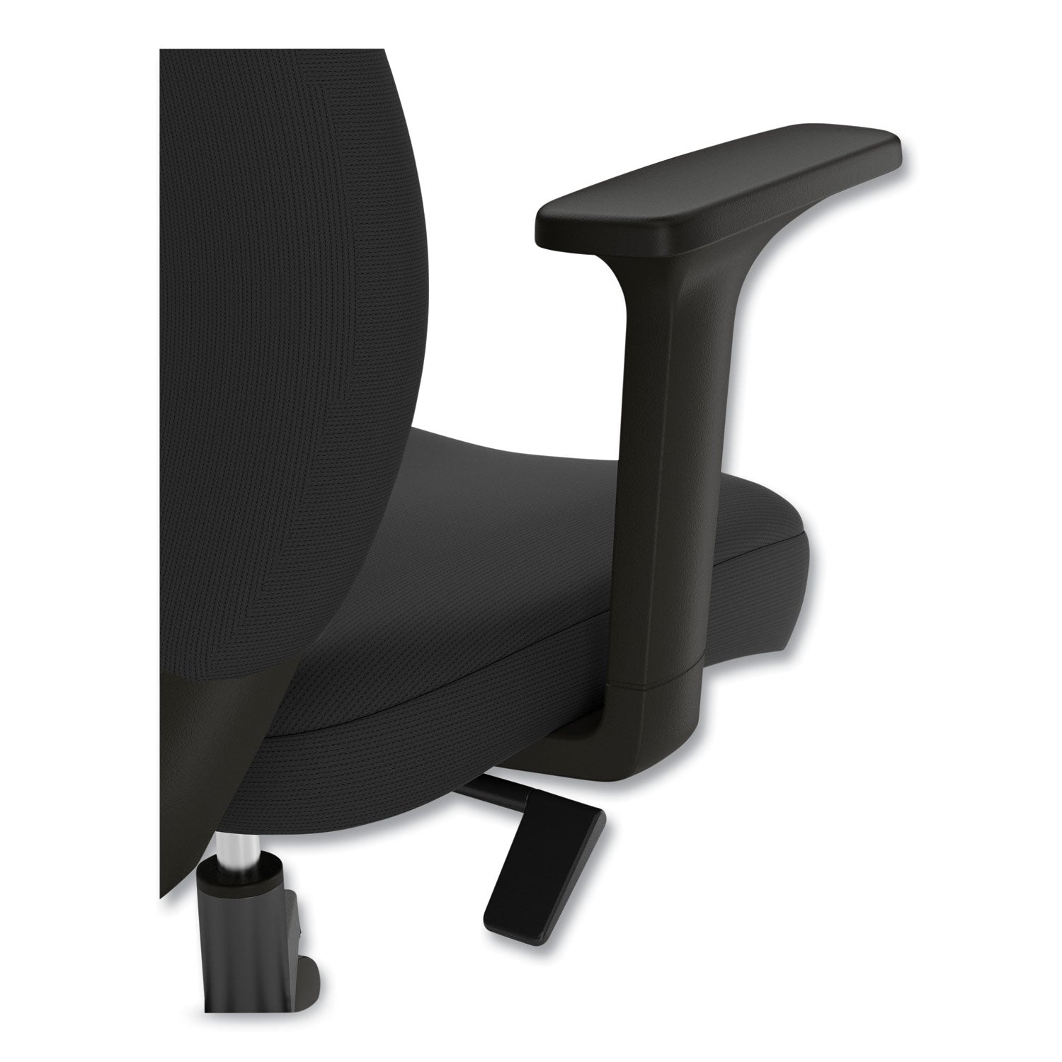 Essentials Fabric Task Chair with Arms, Supports Up to 275 lb, Black Seat/Back, Black Base Union & Scale™ Flipcost