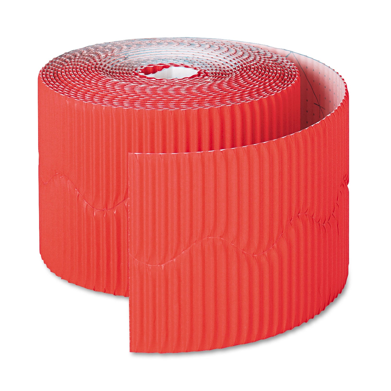 Bordette Decorative Border, 2.25" x 50 ft Roll, Flame Red