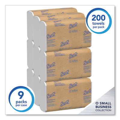 Scott® Essential C-Fold Towels for Business, Convenience Pack, 1-Ply, 10.13 x 13.15, White, 200/Pack, 9 Packs/Carton - Flipcost