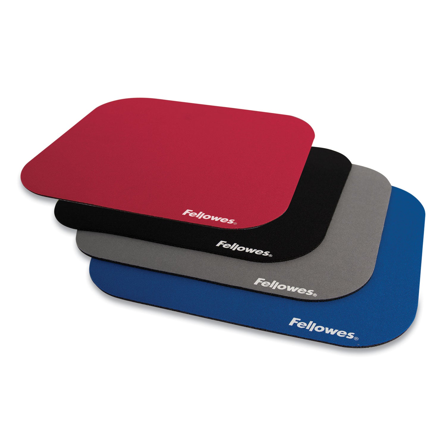 Fellowes® Polyester Mouse Pad, 9 x 8, Black