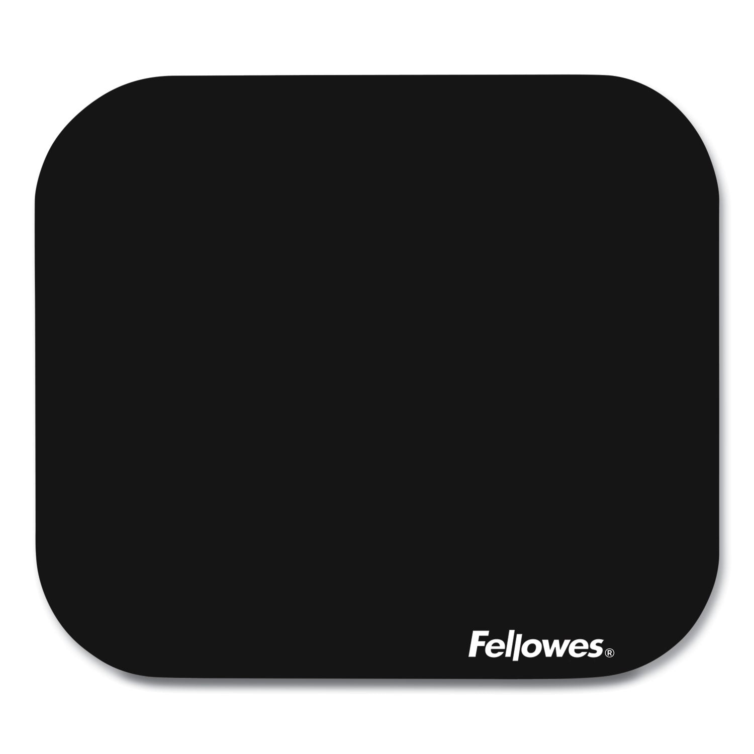 Fellowes® Polyester Mouse Pad, 9 x 8, Black