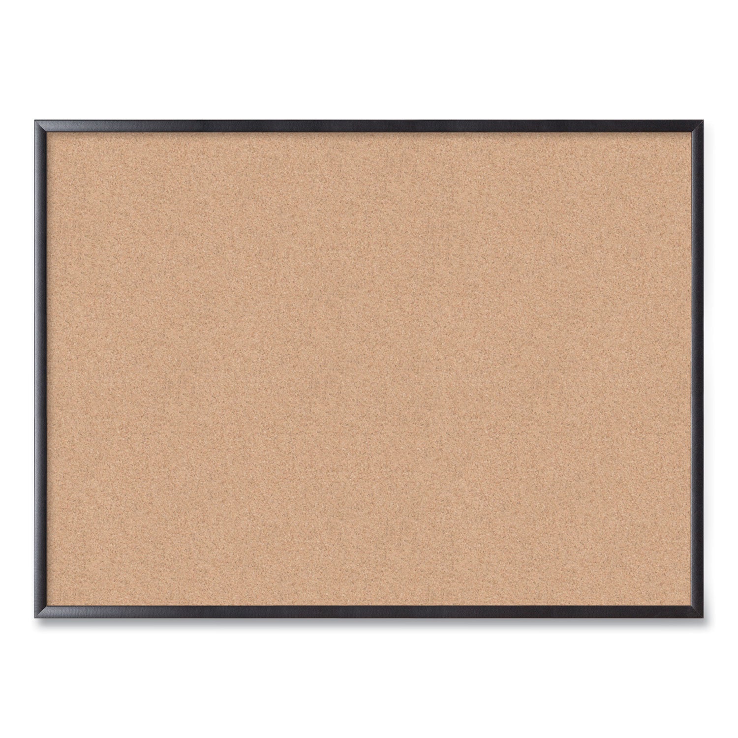 U Brands Cork Bulletin Board, 47 x 35, Tan Surface, Black Frame