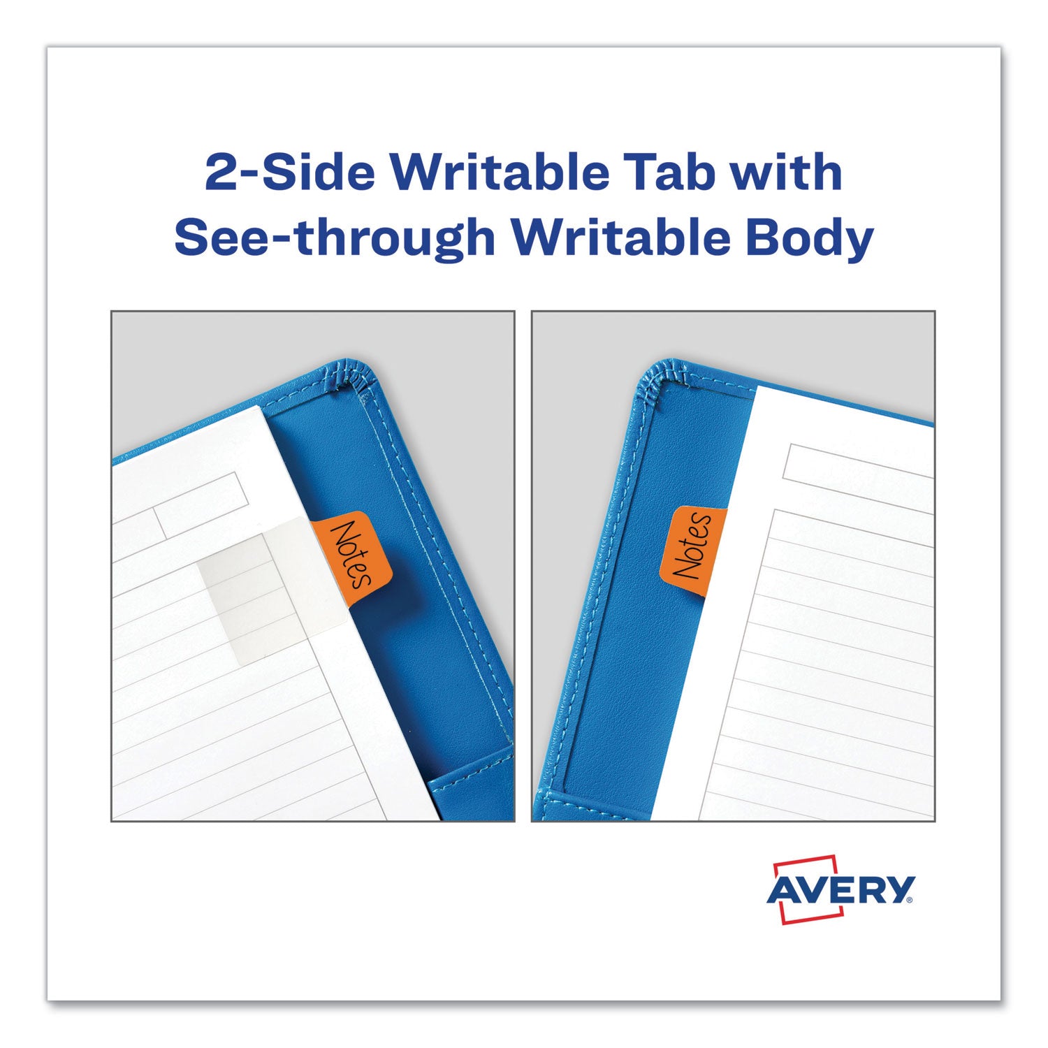 Avery® Ultra Tabs Repositionable Tabs, Mini Tabs: 1" x 1.5", 1/5-Cut, Assorted Colors, 80/Pack