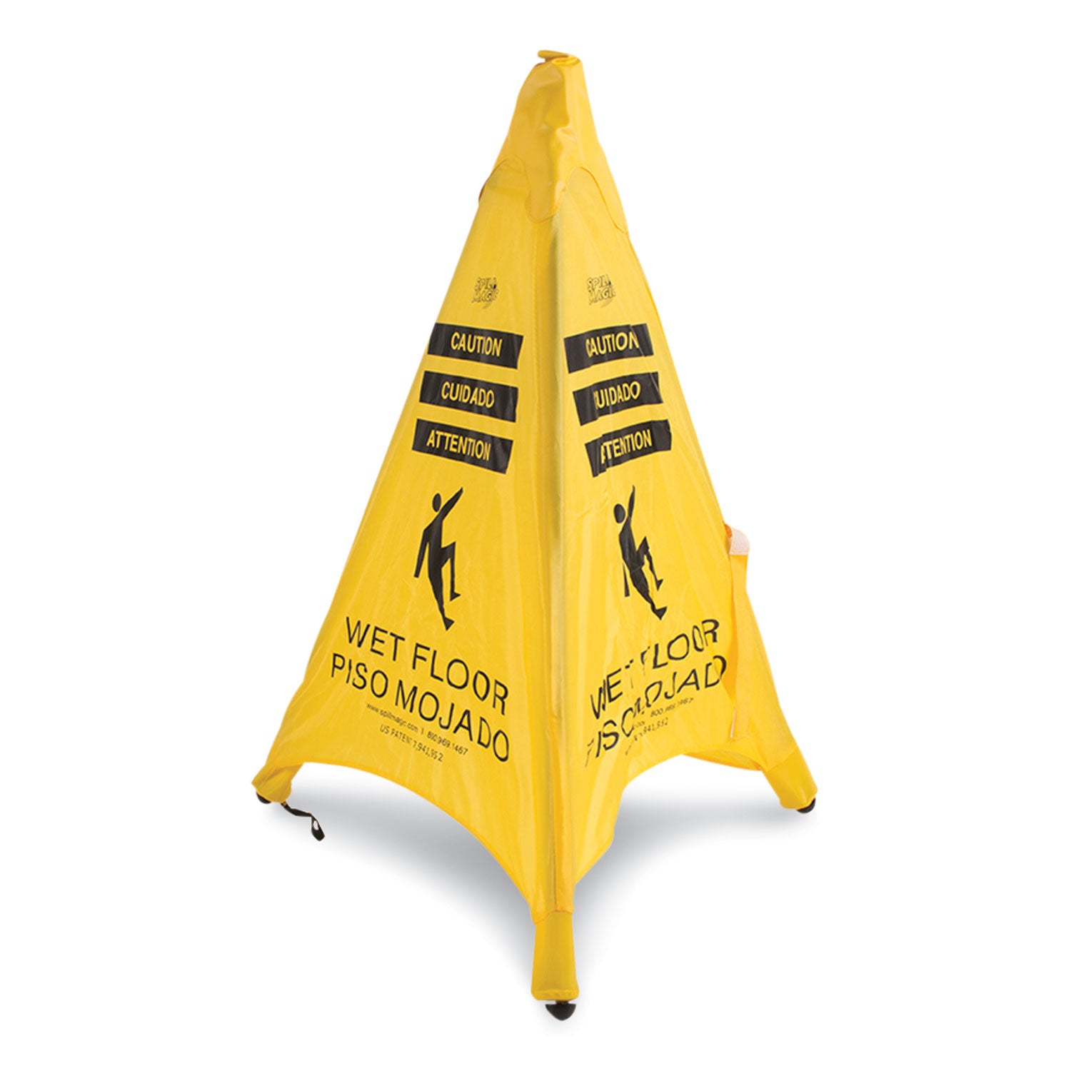 Spill Magic™ Pop Up Safety Cone, 3 x 2.5 x 20, Yellow