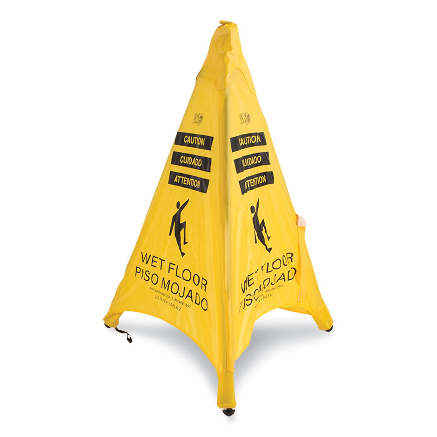 Spill Magic™ Pop Up Safety Cone, 3 x 2.5 x 30, Yellow