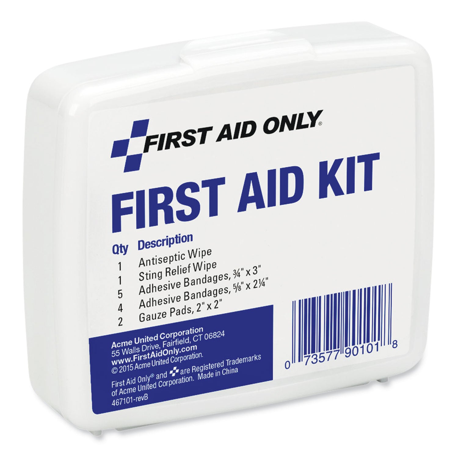 PhysiciansCare® by First Aid Only® First Aid On the Go Kit, Mini, 13 Pieces, Plastic Case