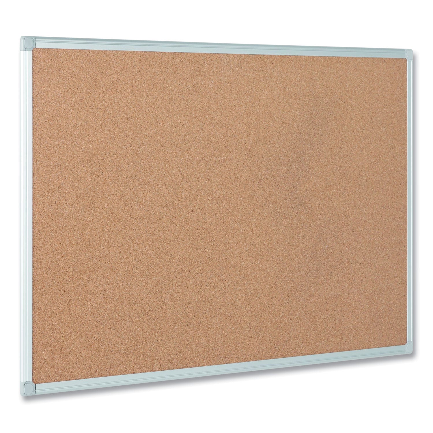 MasterVision® Earth Cork Board, 24 x 18, Tan Surface, Silver Aluminum Frame