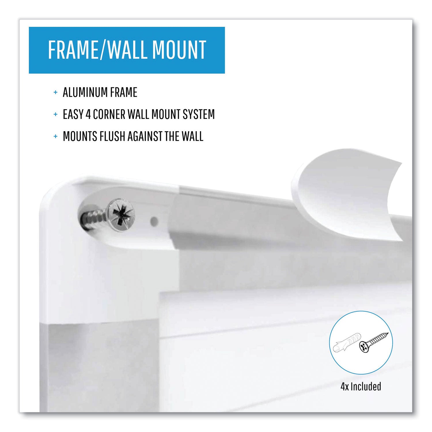 MasterVision® Ruled Magnetic Steel Dry Erase Planning Board, 48 x 36, White Surface, Silver Aluminum Frame