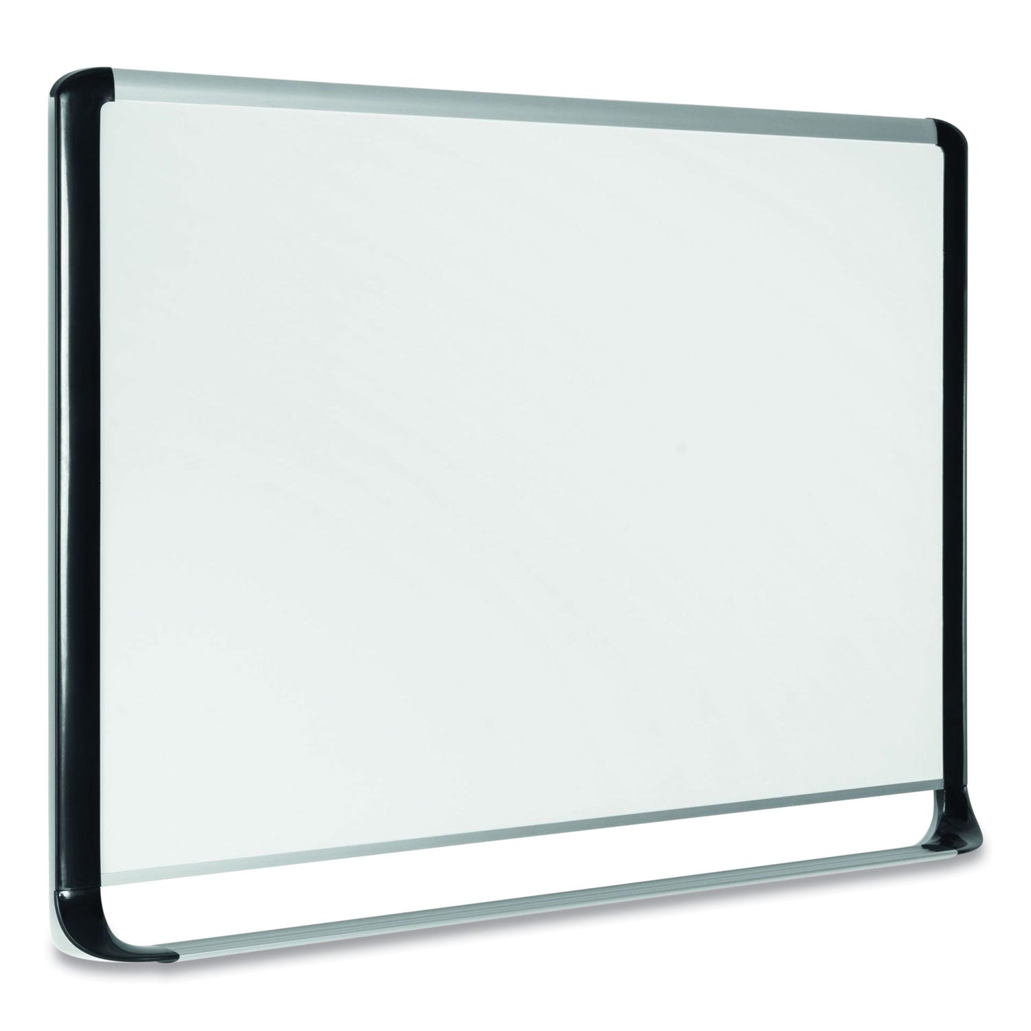 MasterVision® Pure Platinum Magnetic Dry Erase Board, 96 x 48, White Surface, Silver/Black Aluminum Frame