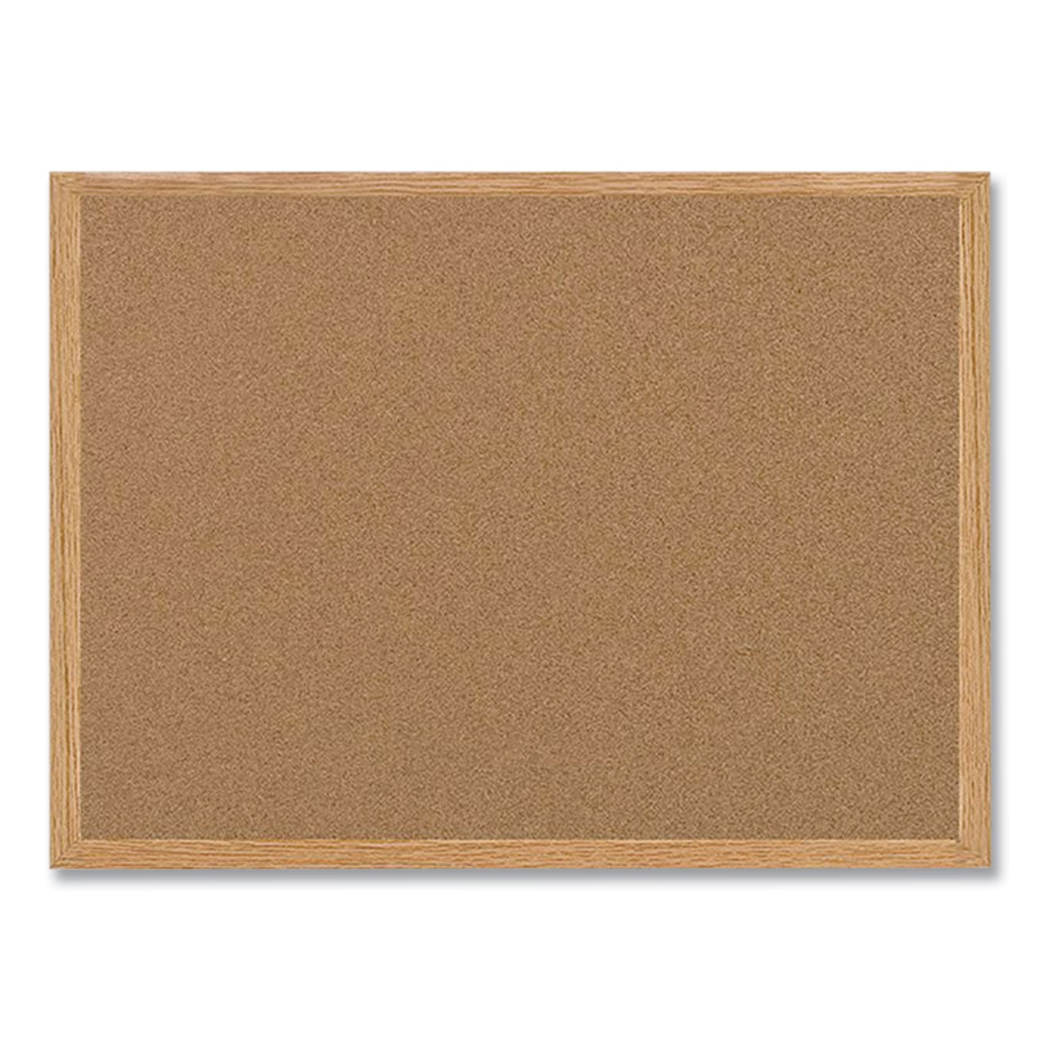 Earth Cork Board, 72 x 48, Tan Surface, Oak Wood Frame