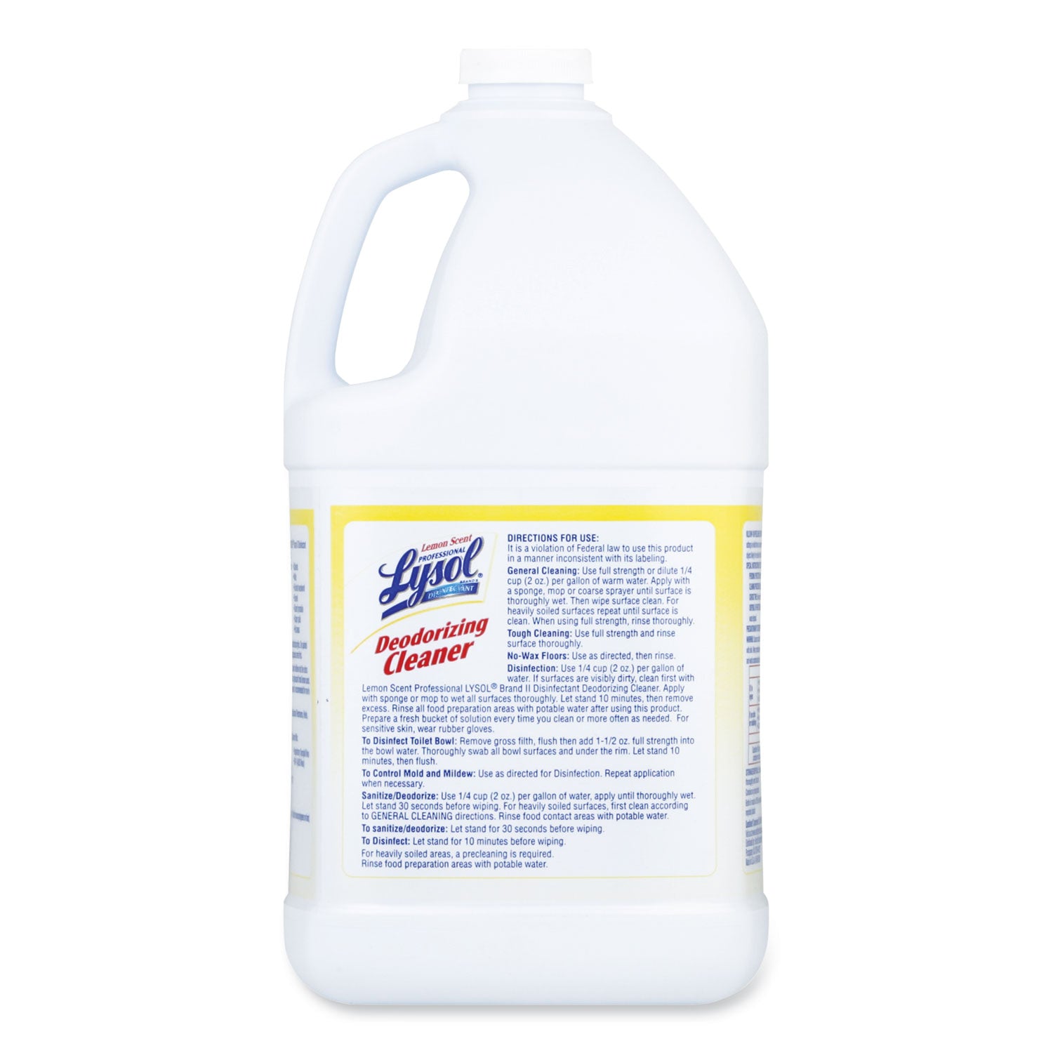 Disinfectant Deodorizing Cleaner Concentrate, 1 gal Bottle, Lemon Scent Professional LYSOL® Brand Flipcost