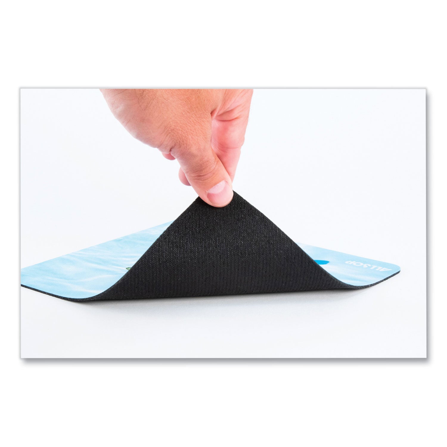 Allsop® Naturesmart Mouse Pad, 8.5 x 8, Leaf Raindrop Design