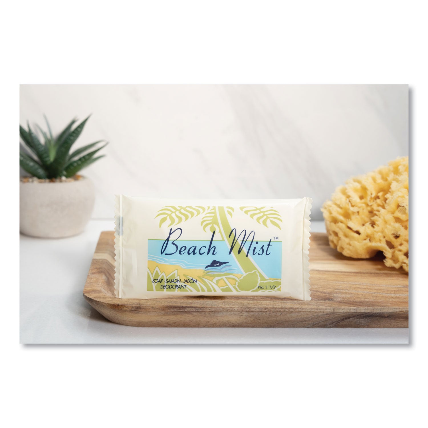 Beach Mist™ Face and Body Soap, Beach Mist Fragrance, # 1 1/2 Bar, 500/Carton