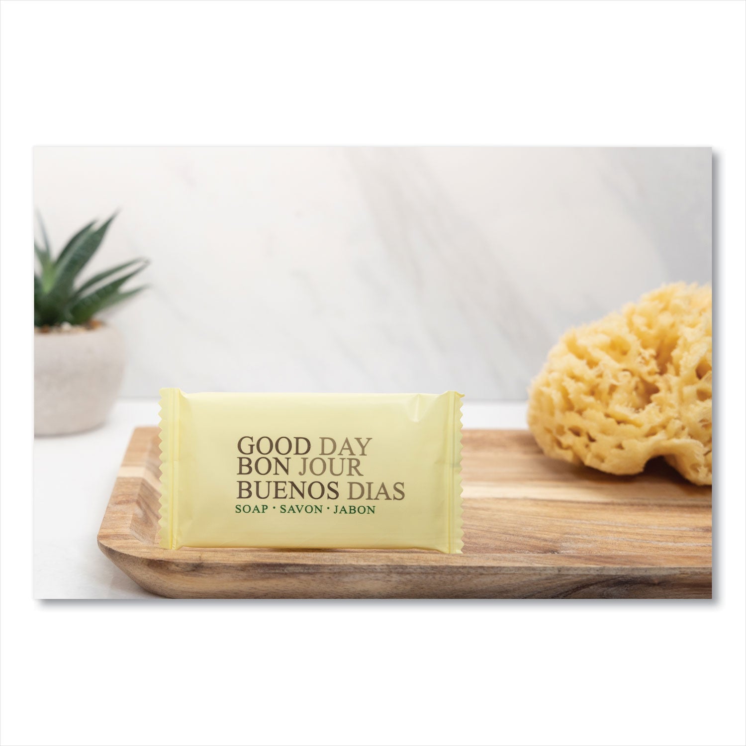 Good Day™ Amenity Bar Soap, Pleasant Scent, # 3/4 Individually Wrapped Bar, 1,000 /Carton