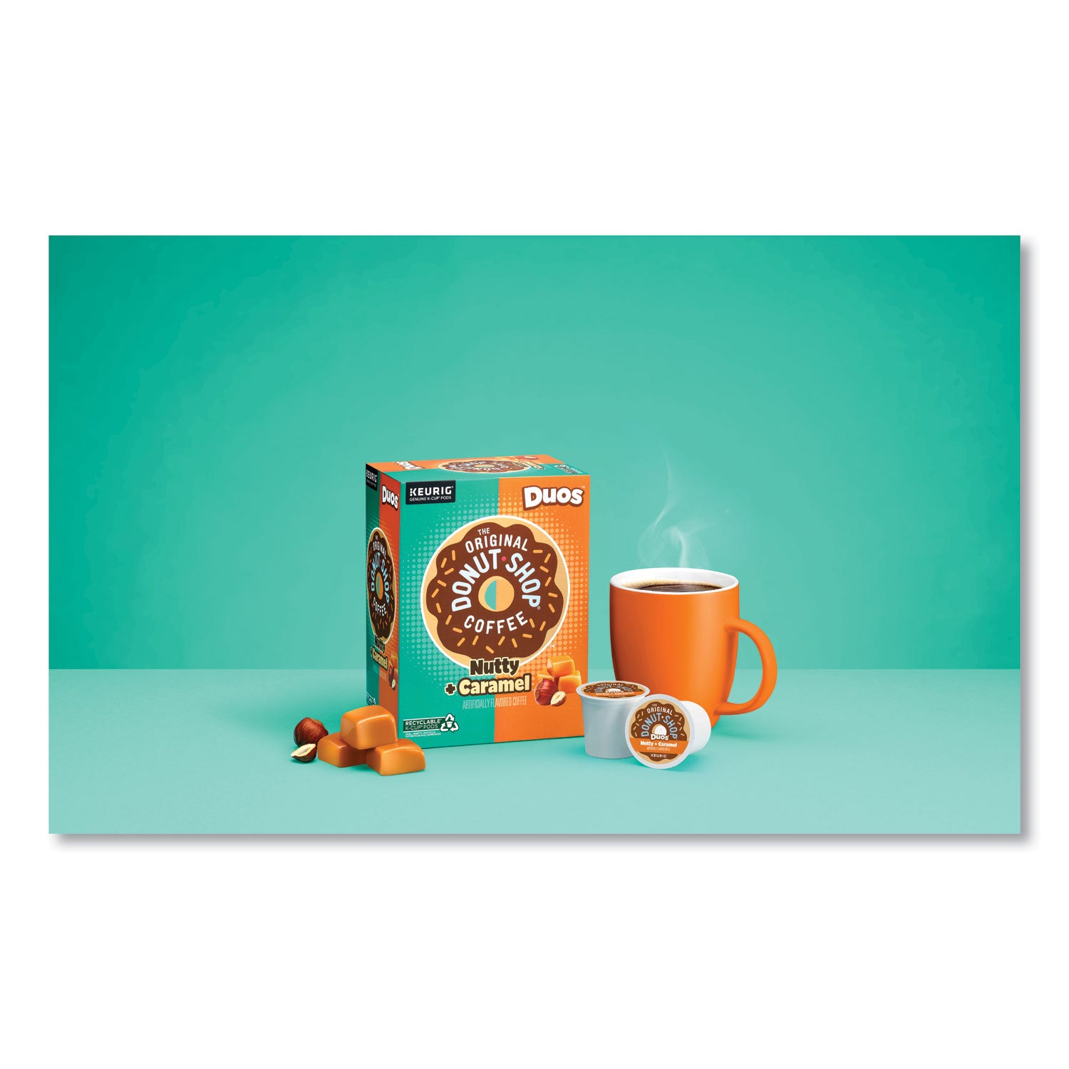 The Original Donut Shop® Nutty Plus Caramel K-Cup, 0.34 oz, 24/Box