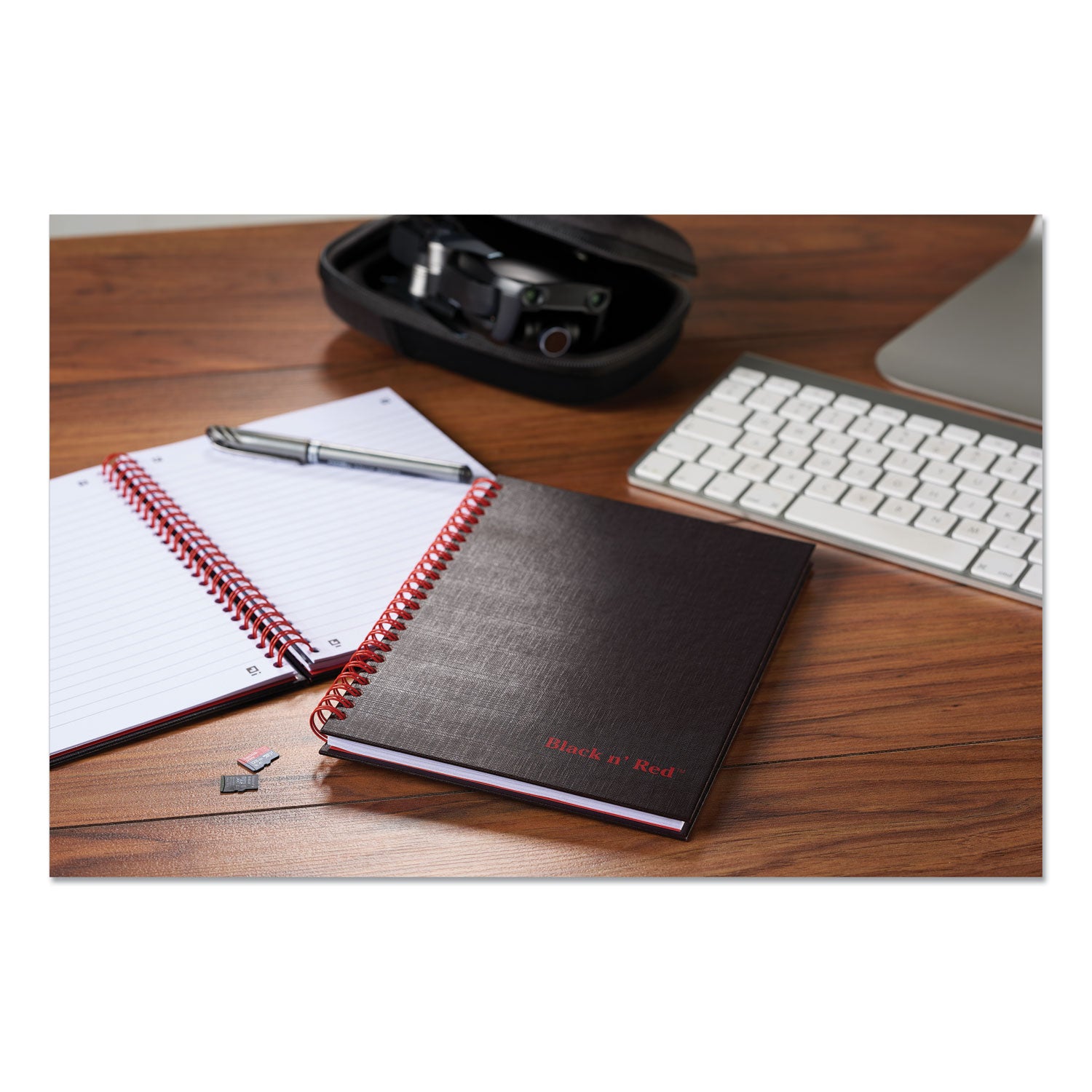 Black n' Red™ Hardcover Twinwire Notebooks, SCRIBZEE Compatible, 1-Subject, Wide/Legal Rule, Black Cover, (70) 9.88 x 6.88 Sheets