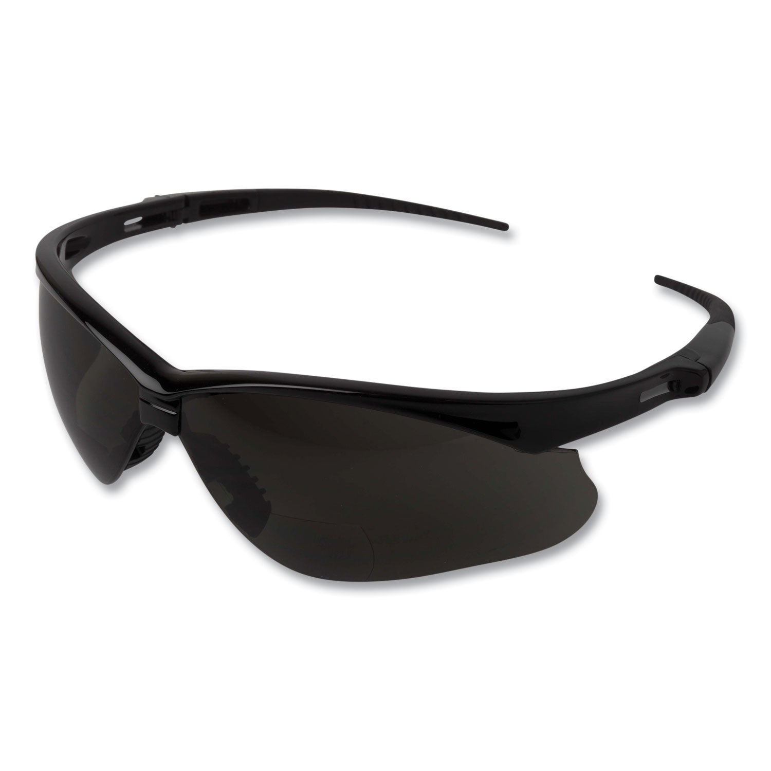 KleenGuard™ V60 Nemesis Rx Reader Safety Glasses, Black Frame, Smoke Lens, +2.5 Diopter Strength, 6/Box