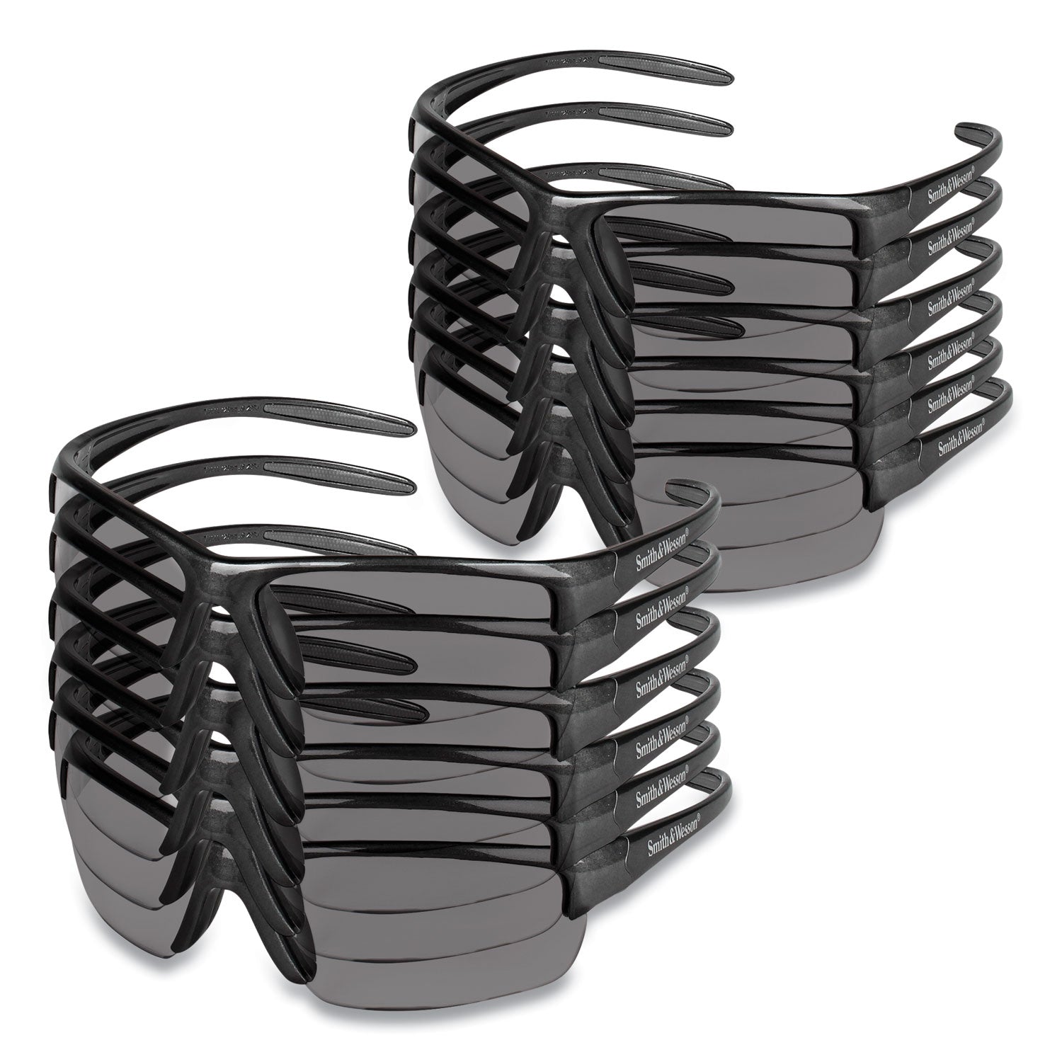 KleenGuard™ Equalizer Safety Glasses, Gunmetal Frame, Smoke Lens, 12/Box