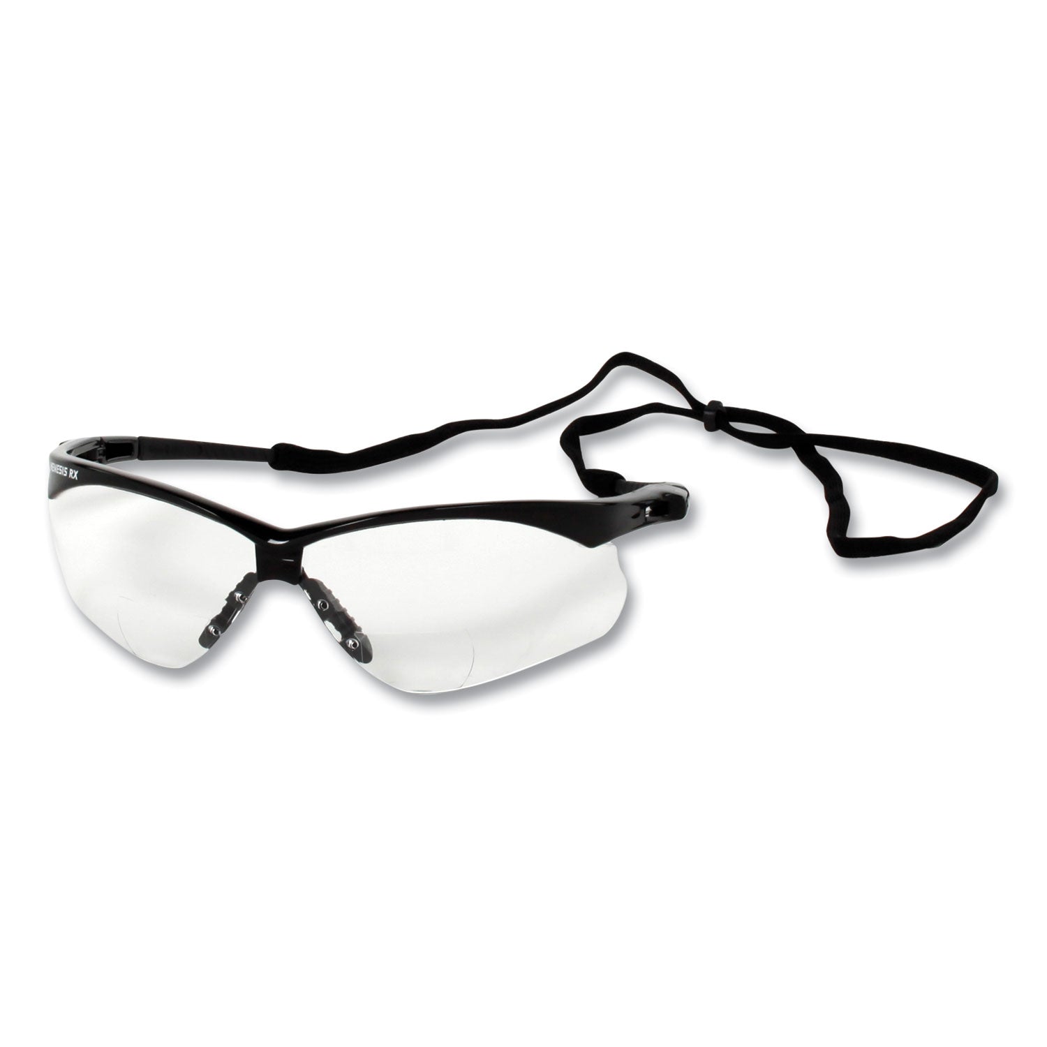 KleenGuard™ V60 Nemesis Rx Reader Safety Glasses, Black Frame, Clear Lens, +3.0 Diopter Strength, 6/Box