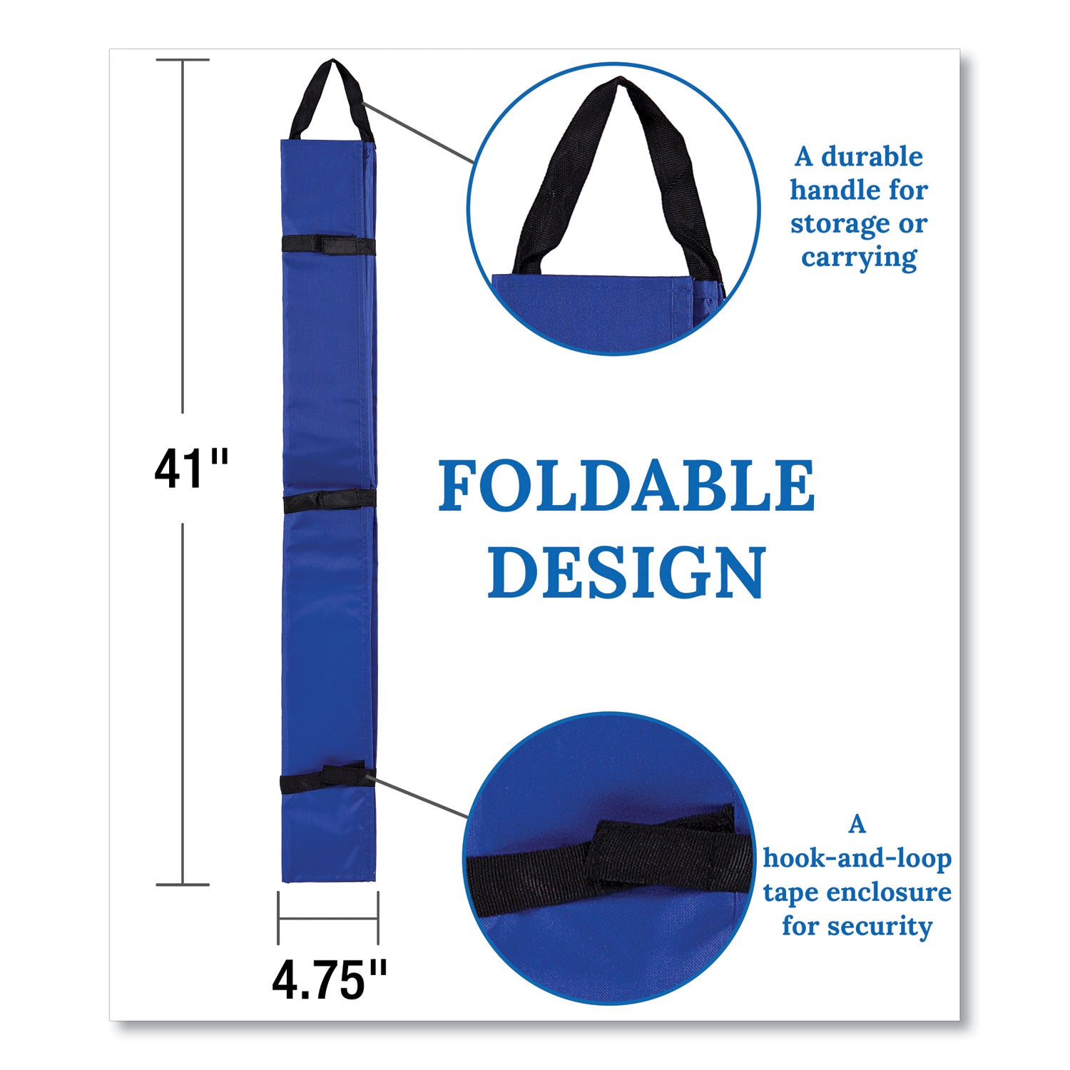 Carson-Dellosa Education Border Storage Pocket Chart, Blue/Clear, 41" x 24.5"