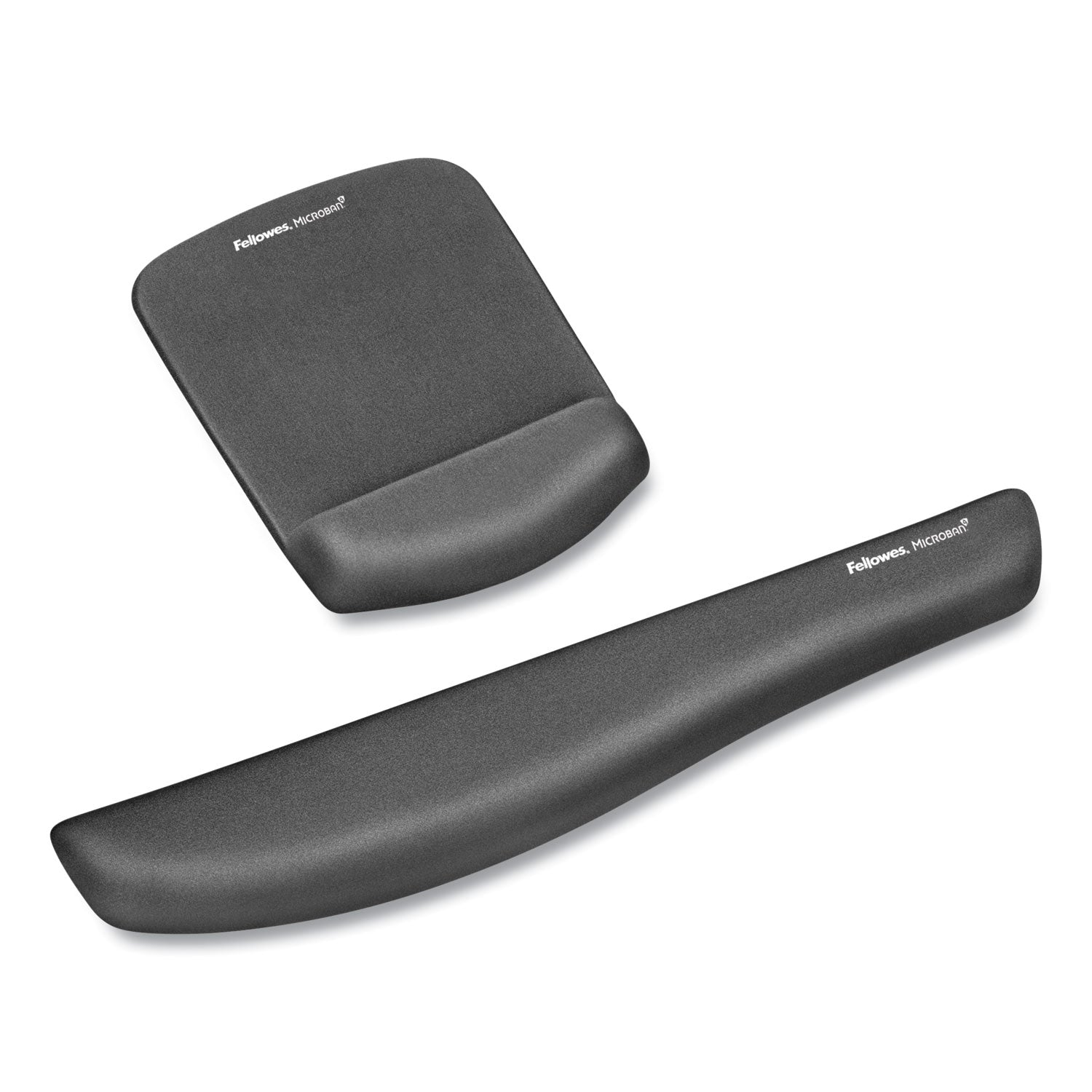 Fellowes® PlushTouch Mouse Pad with Wrist Rest, 7.25 x 9.37, Graphite