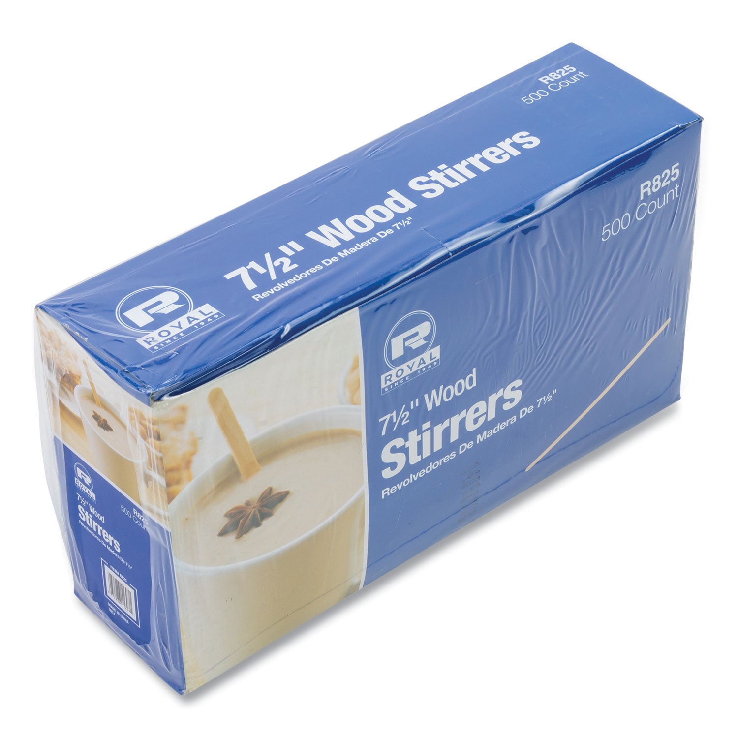 AmerCareRoyal® Wood Coffee Stirrers, 7.5" Long, 500/Box, 10 Boxes/Carton