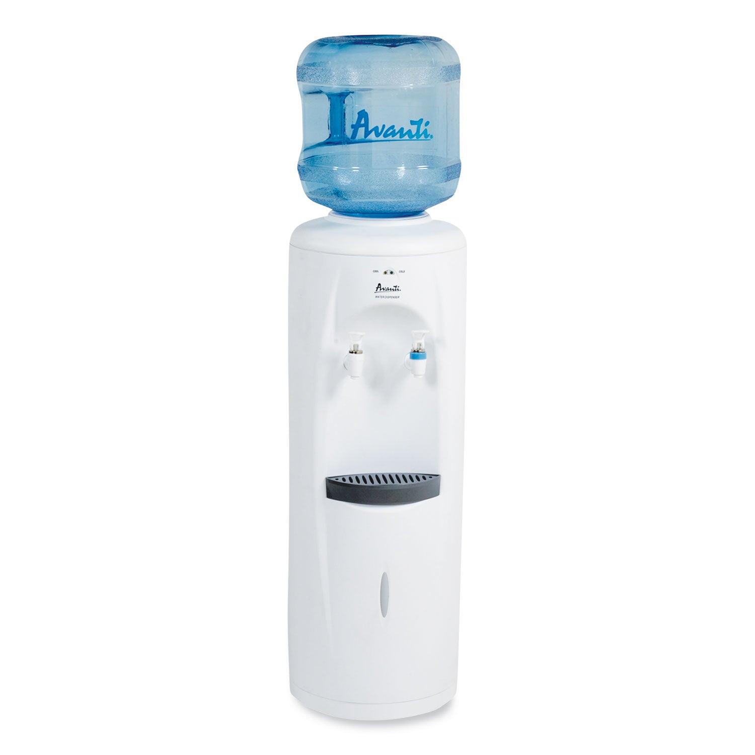 Cold and Room Temperature Water Dispenser, 3-5 gal, 11.5 x 12. 5 x 34, White