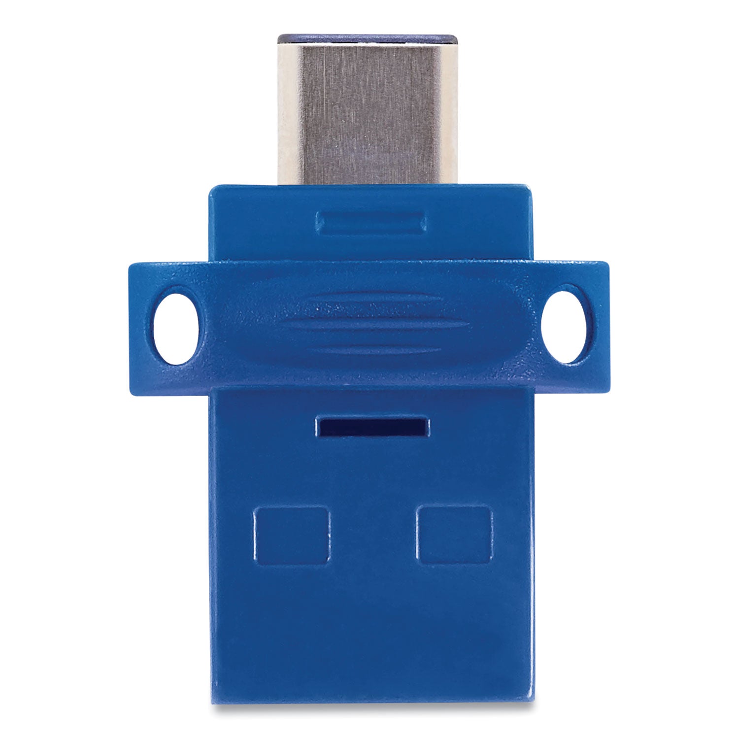 Verbatim® Store ‘n' Go Dual USB 3.0 Flash Drive for USB-C Devices, 64 GB, Blue