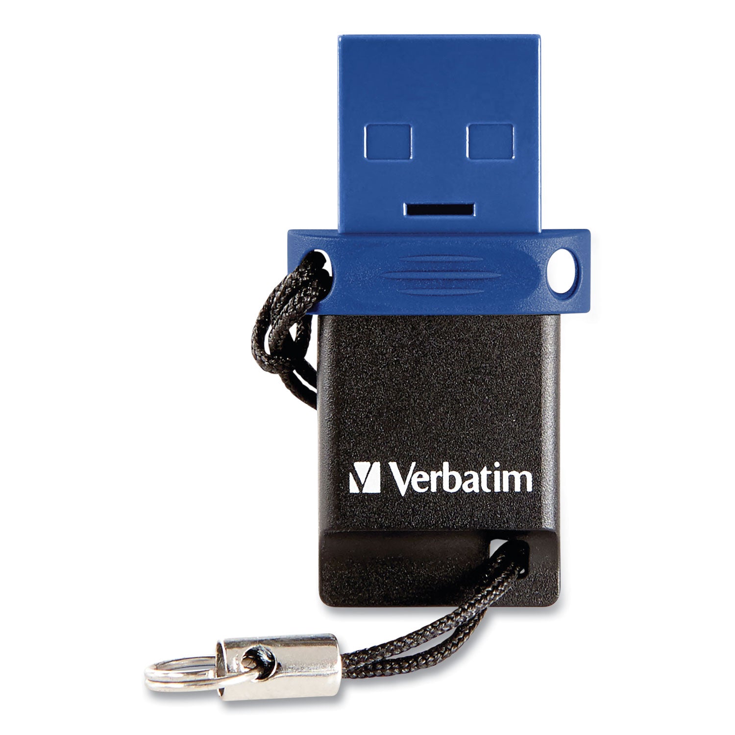 Verbatim® Store ‘n' Go Dual USB 3.0 Flash Drive for USB-C Devices, 64 GB, Blue