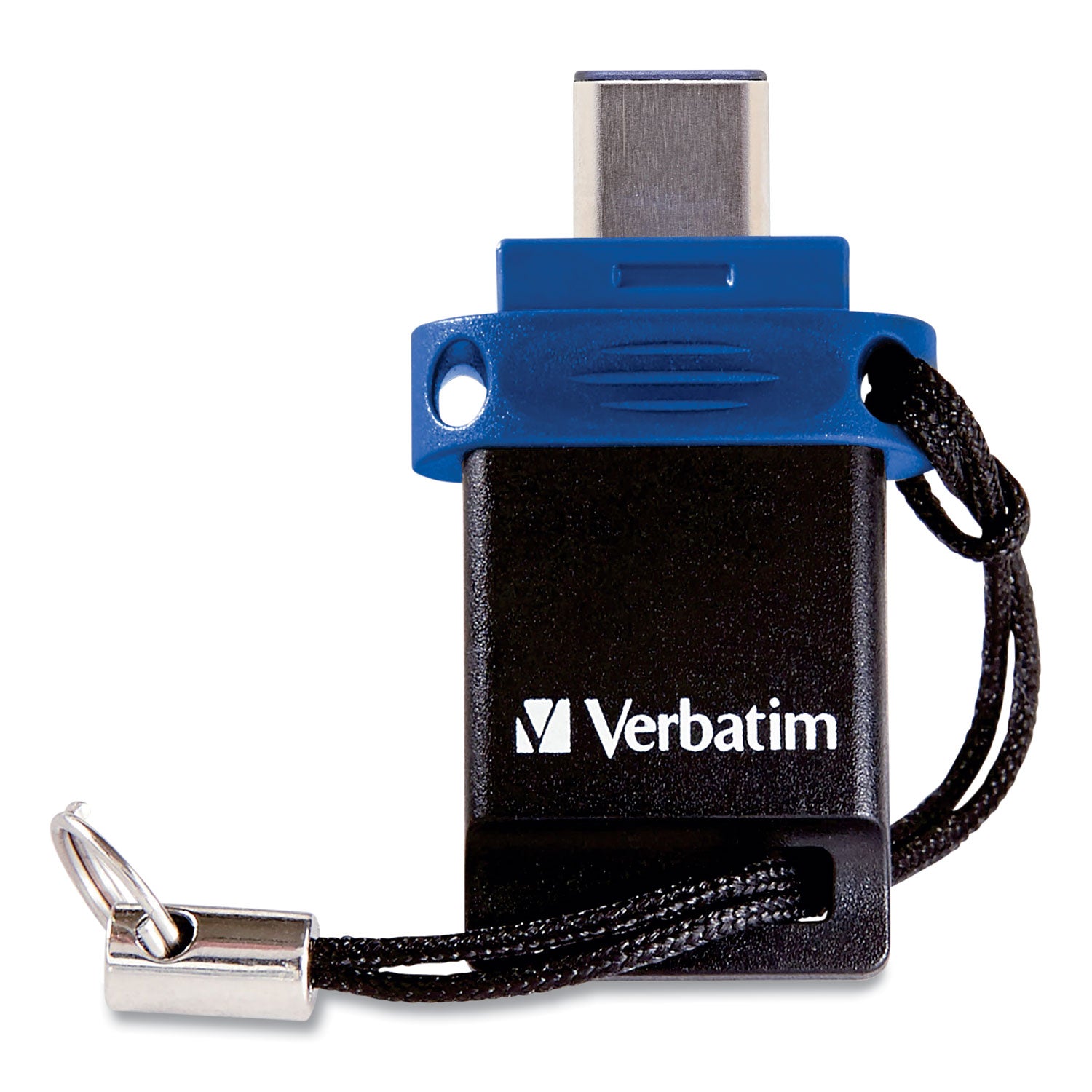 Verbatim® Store ‘n' Go Dual USB 3.0 Flash Drive for USB-C Devices, 64 GB, Blue