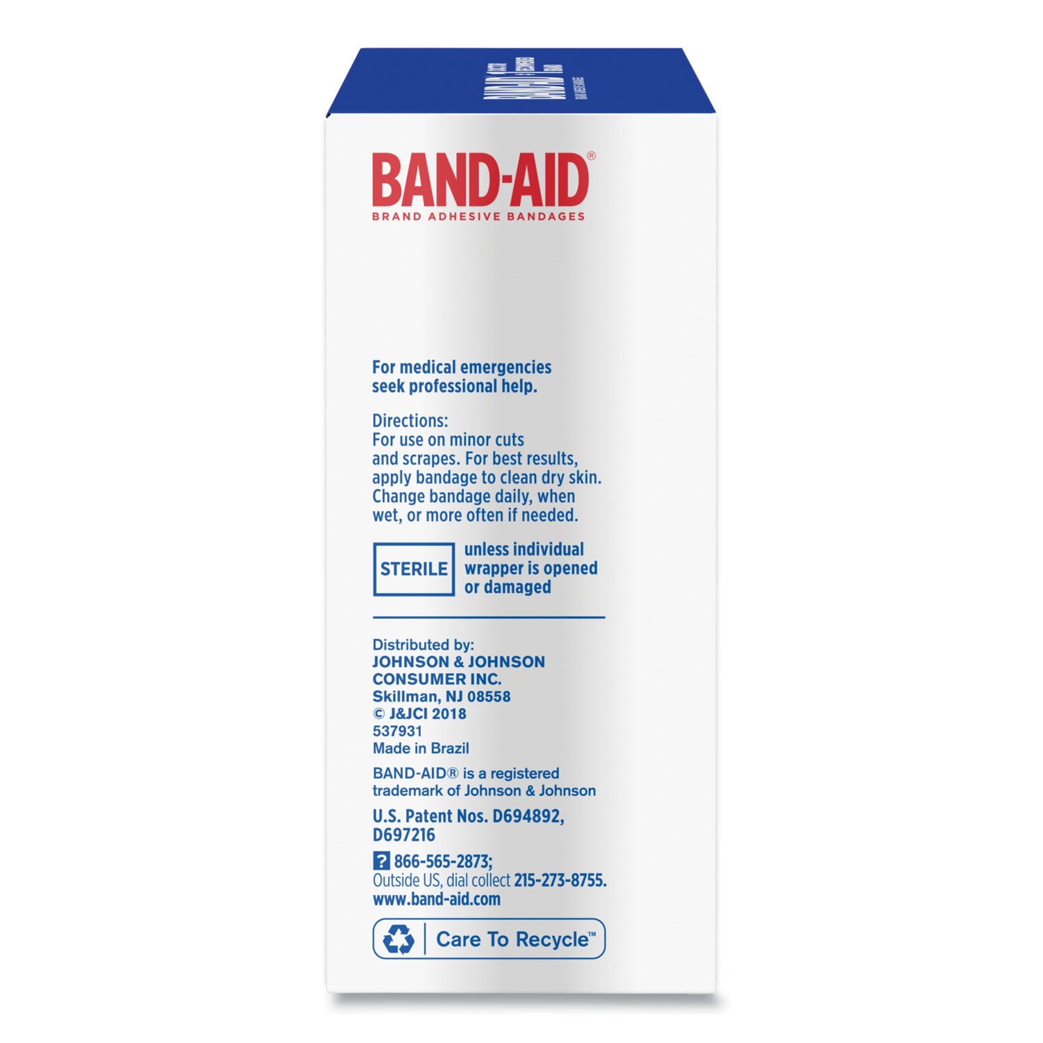 BAND-AID® Tru-Stay Sheer Strips Adhesive Bandages, Assorted, 80/Box