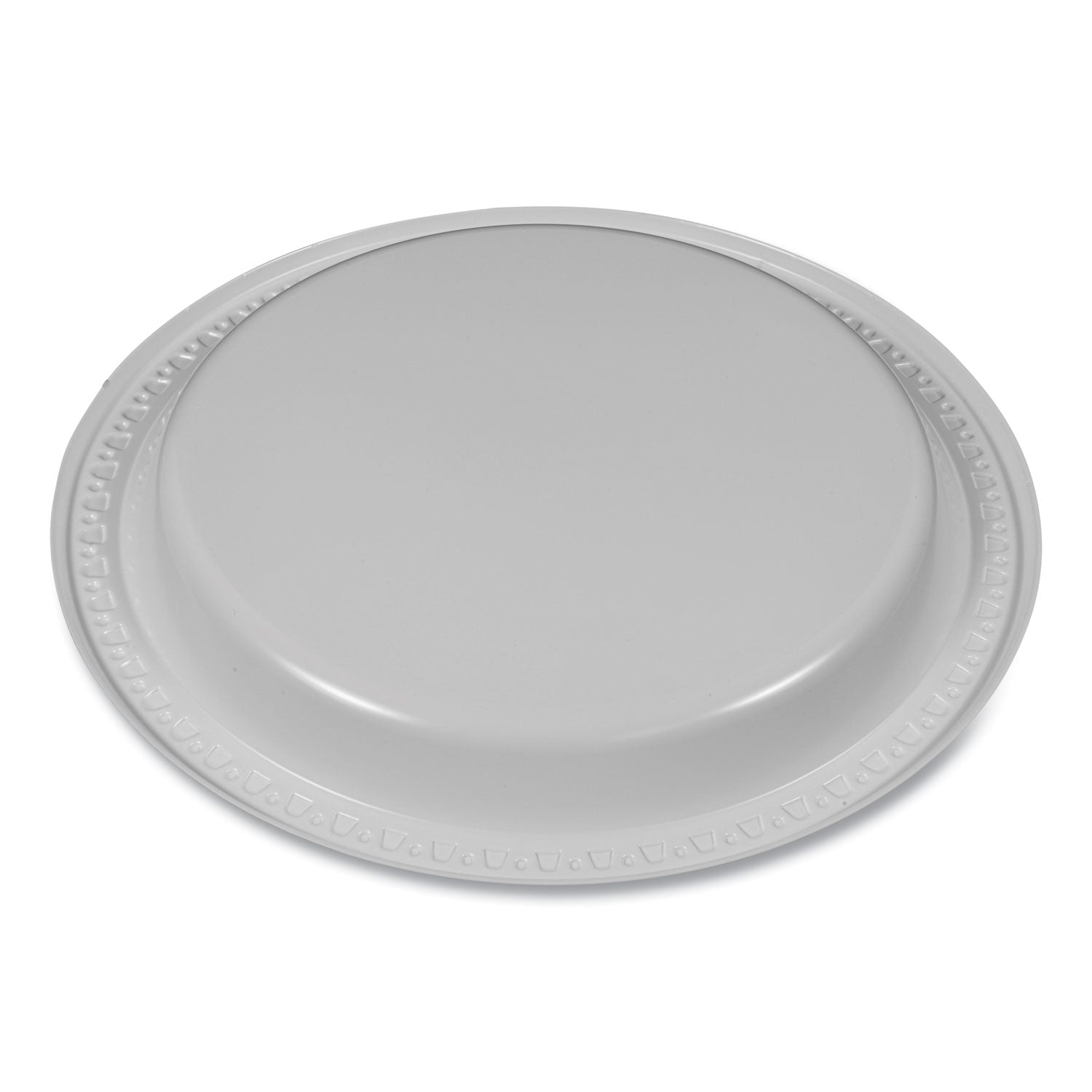 Tablemate® Plastic Dinnerware, Plates, 9" dia, White, 500/Carton