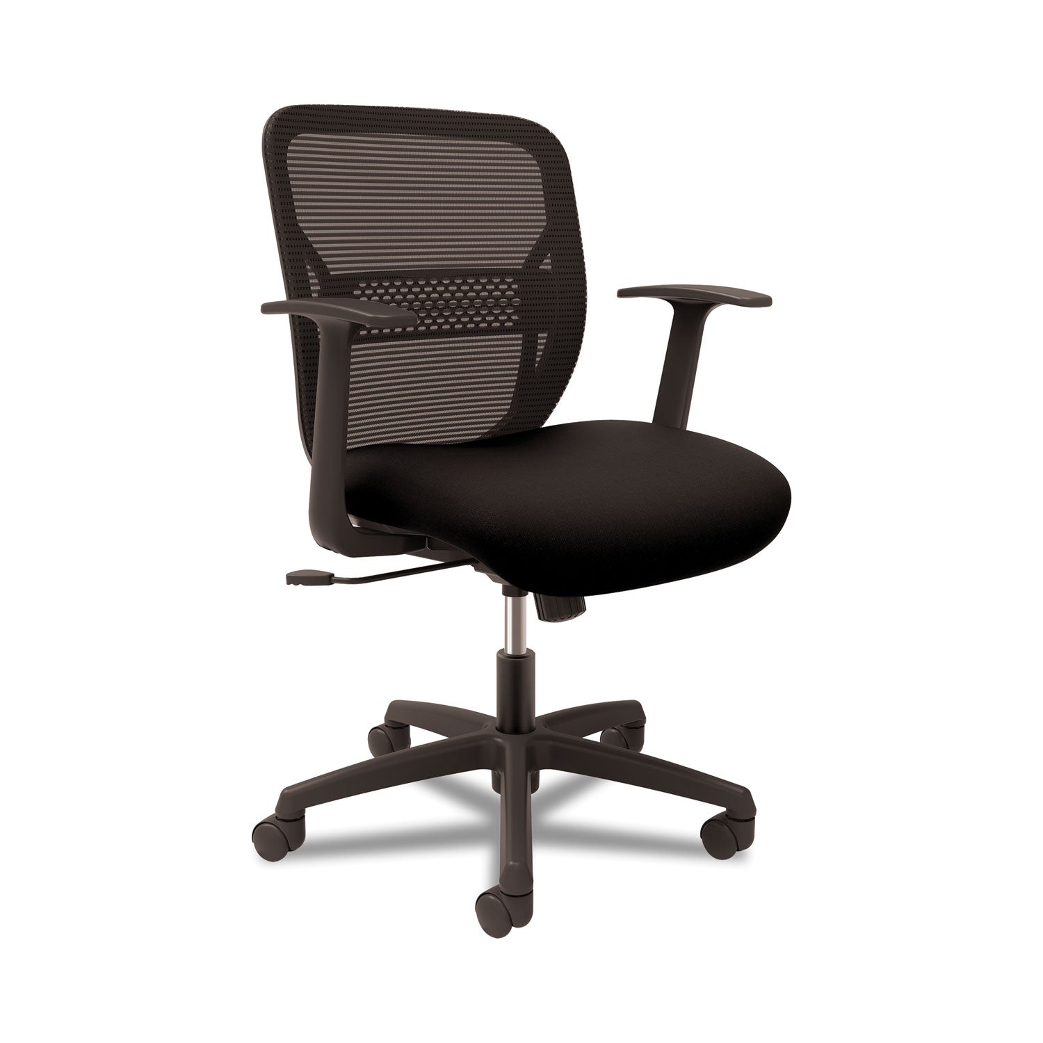 HON® Gateway Mid-Back Task Chair, Supports Up to 250 lb, 17" to 22" Seat Height, Black