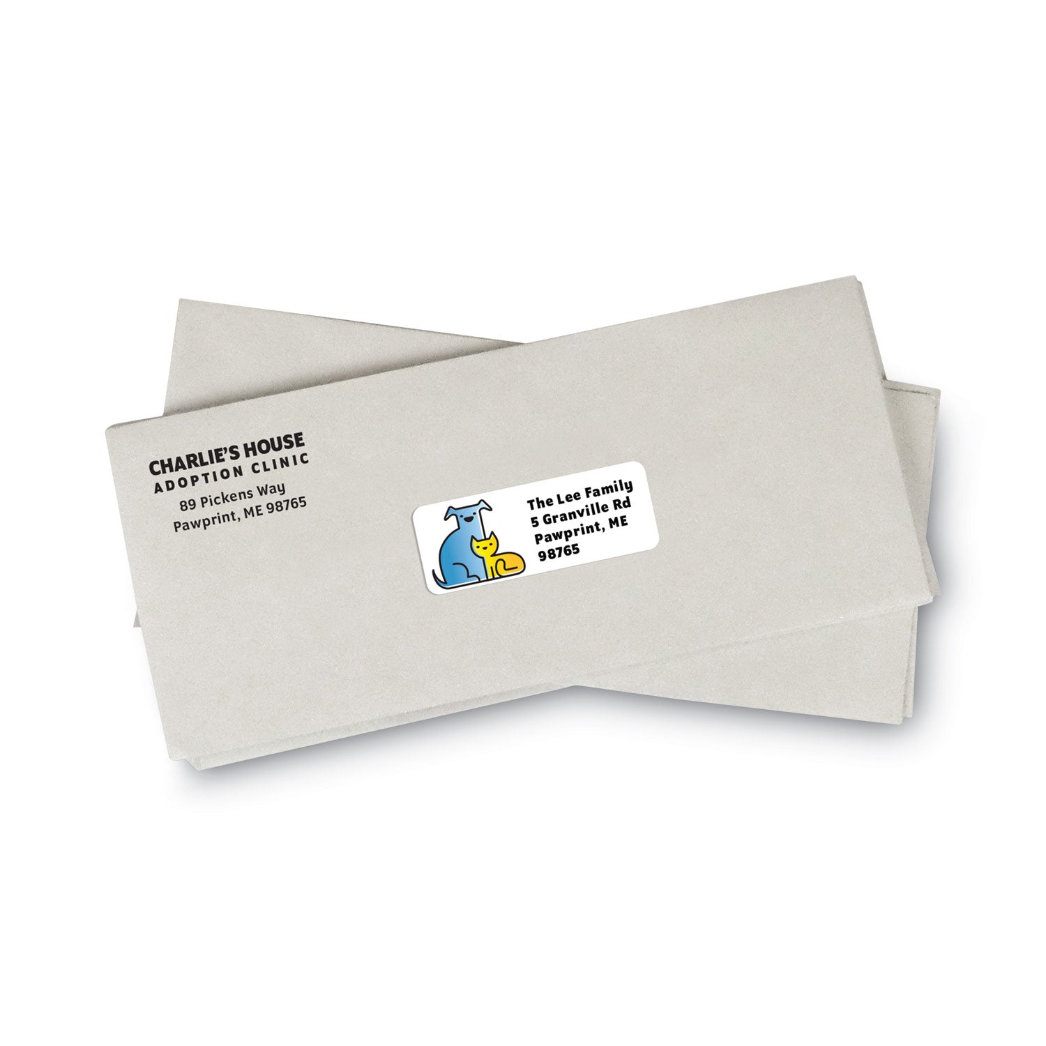 MACO® White Laser/Inkjet Shipping Address Labels, Inkjet/Laser Printers, 1 x 2.63, White, 30 Labels/Sheet, 100 Sheets/Box