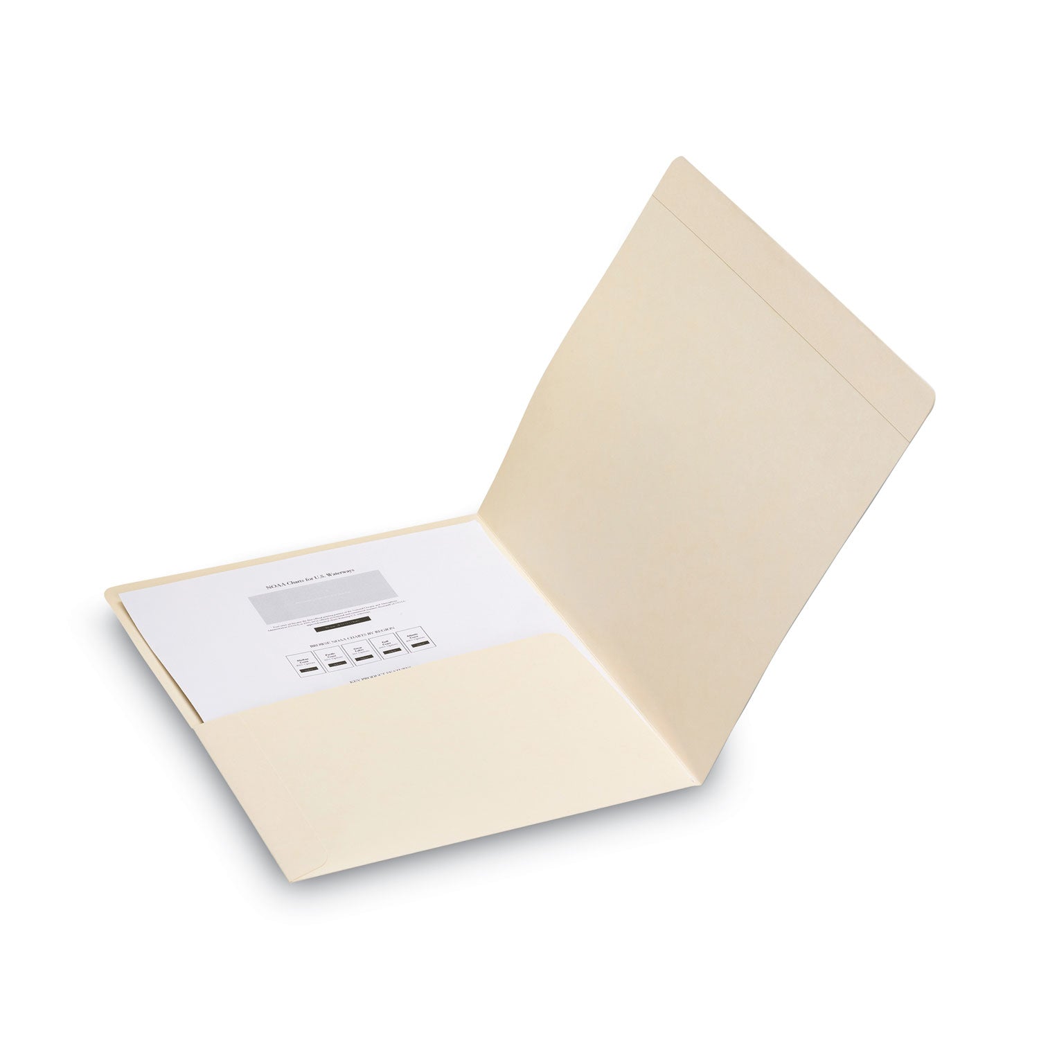 Smead™ Top Tab File Folders with Inside Pocket, Straight Tabs, Letter Size, Manila, 50/Box