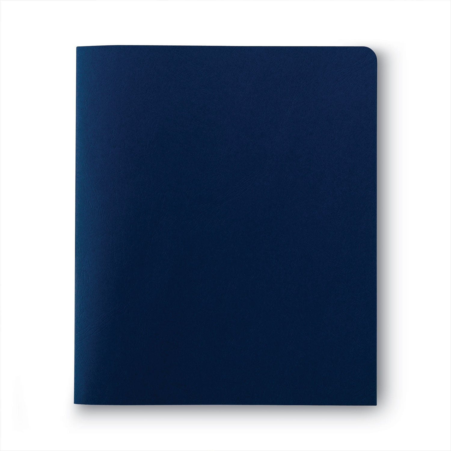 Smead™ Two-Pocket Folder, Textured Paper, 100-Sheet Capacity, 11 x 8.5, Dark Blue, 25/Box