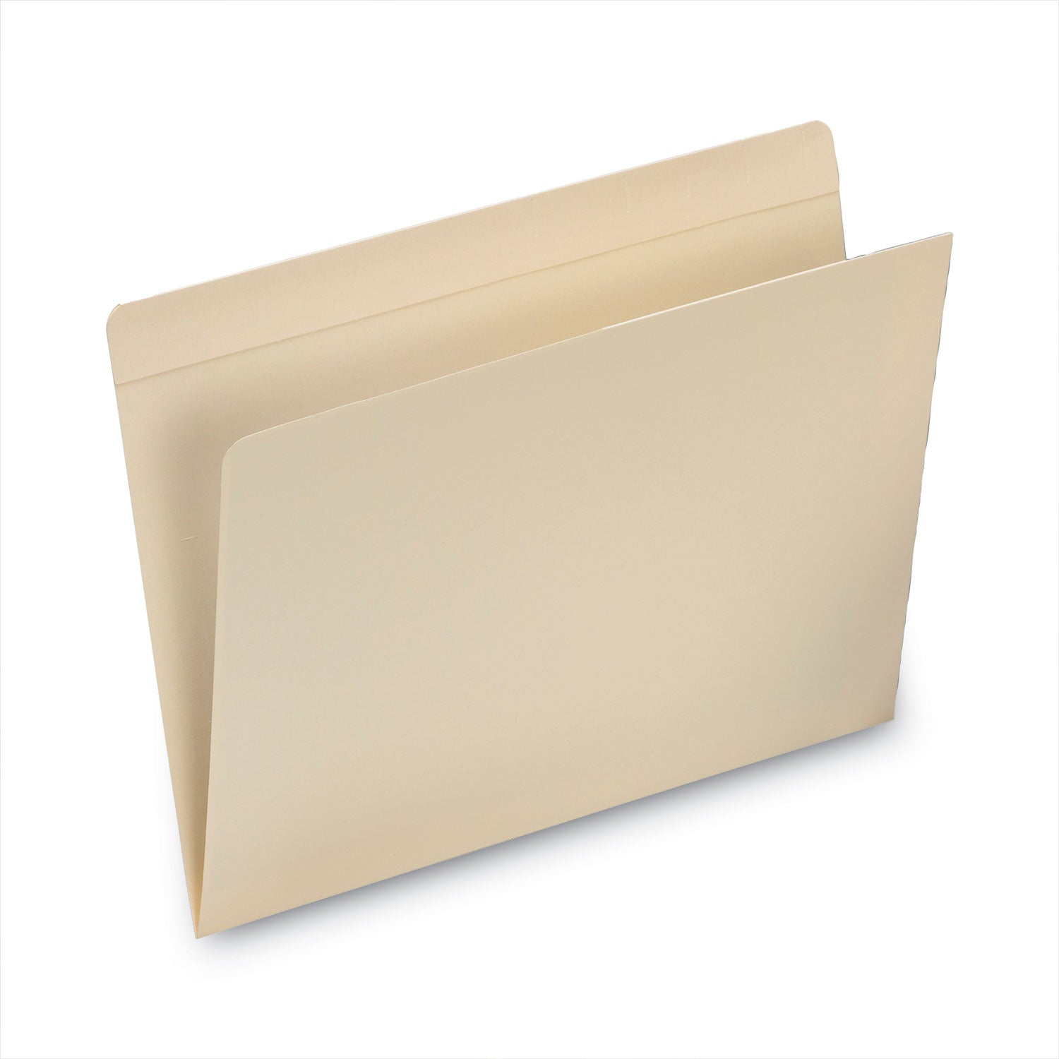 Smead™ Top Tab File Folders with Inside Pocket, Straight Tabs, Letter Size, Manila, 50/Box