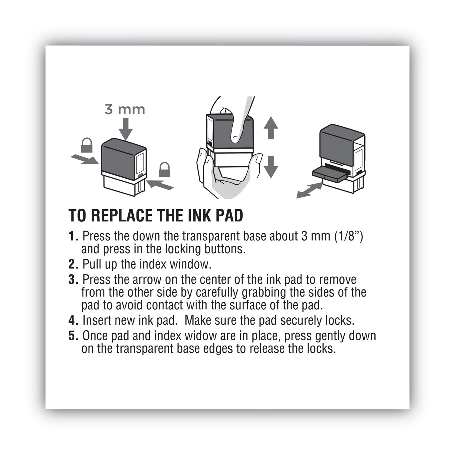 COSCO 2000PLUS® Replacement Ink Pad for 2000PLUS 1SI30PGL, 1.94" x 0.25", Red