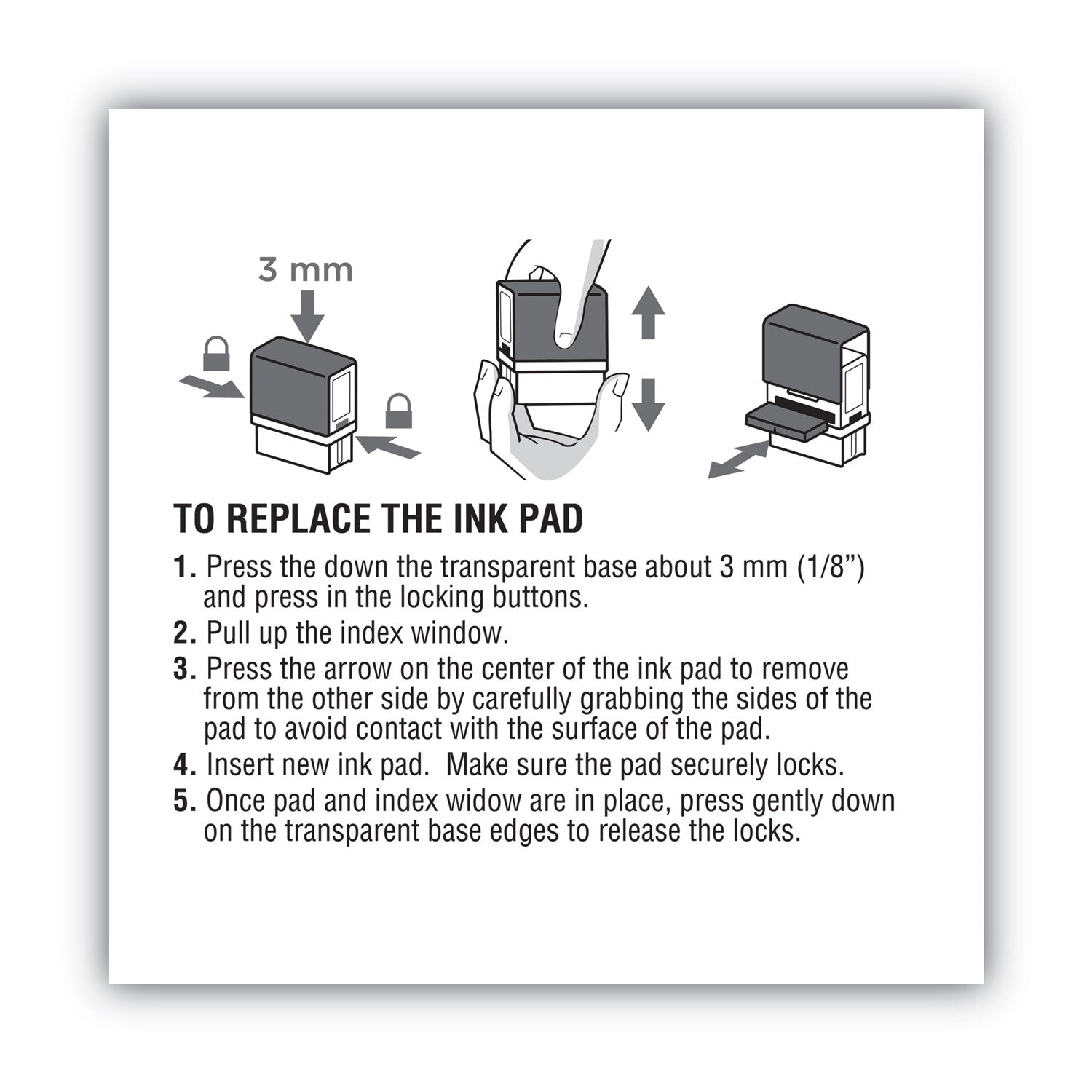 COSCO 2000PLUS® Replacement Ink Pad for 2000PLUS 1SI50P, 2.81" x 0.25", Red