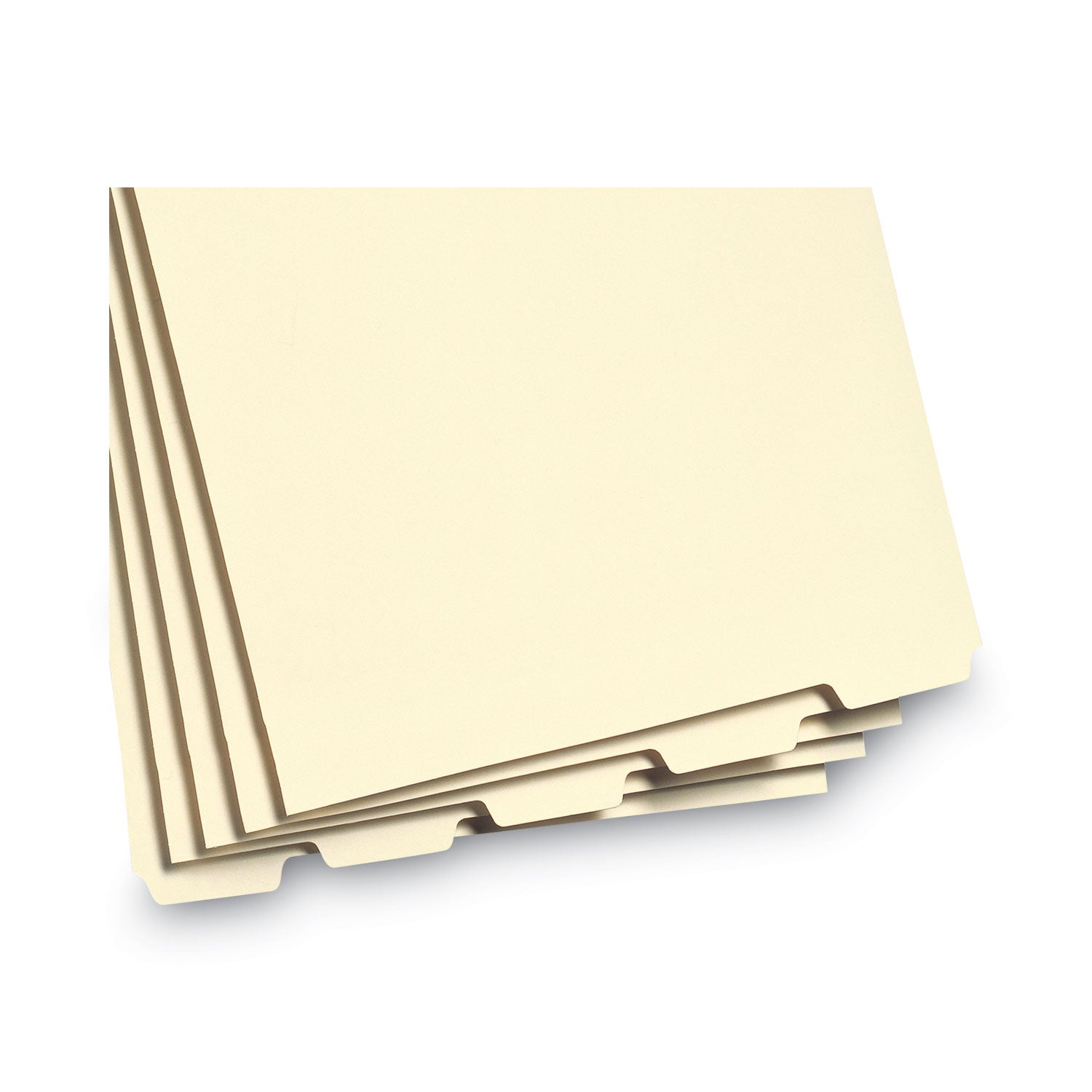 Smead™ Stackable Folder Dividers with Fasteners, 1/5-Cut Bottom Tab, 1 Fastener, Letter Size, Manila, 4 Dividers/Set, 50 Sets